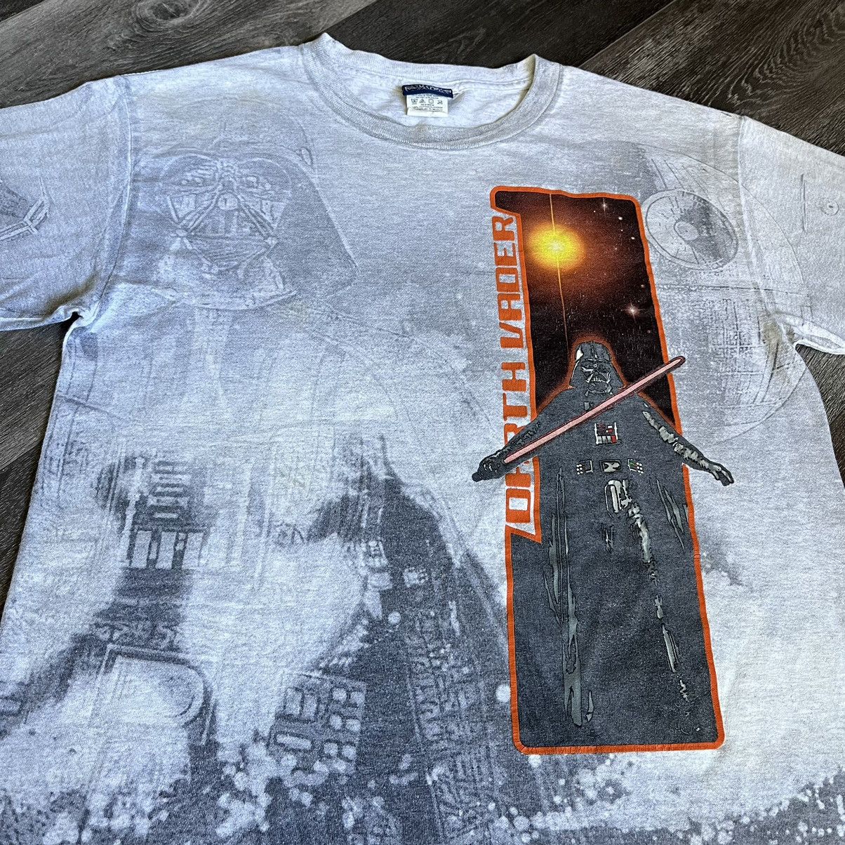 Star Wars Vintage 2000s Star Wars Darth Vader All Over Print Logo Tee Size US S / EU 44-46 / 1 - 2 Thumbnail