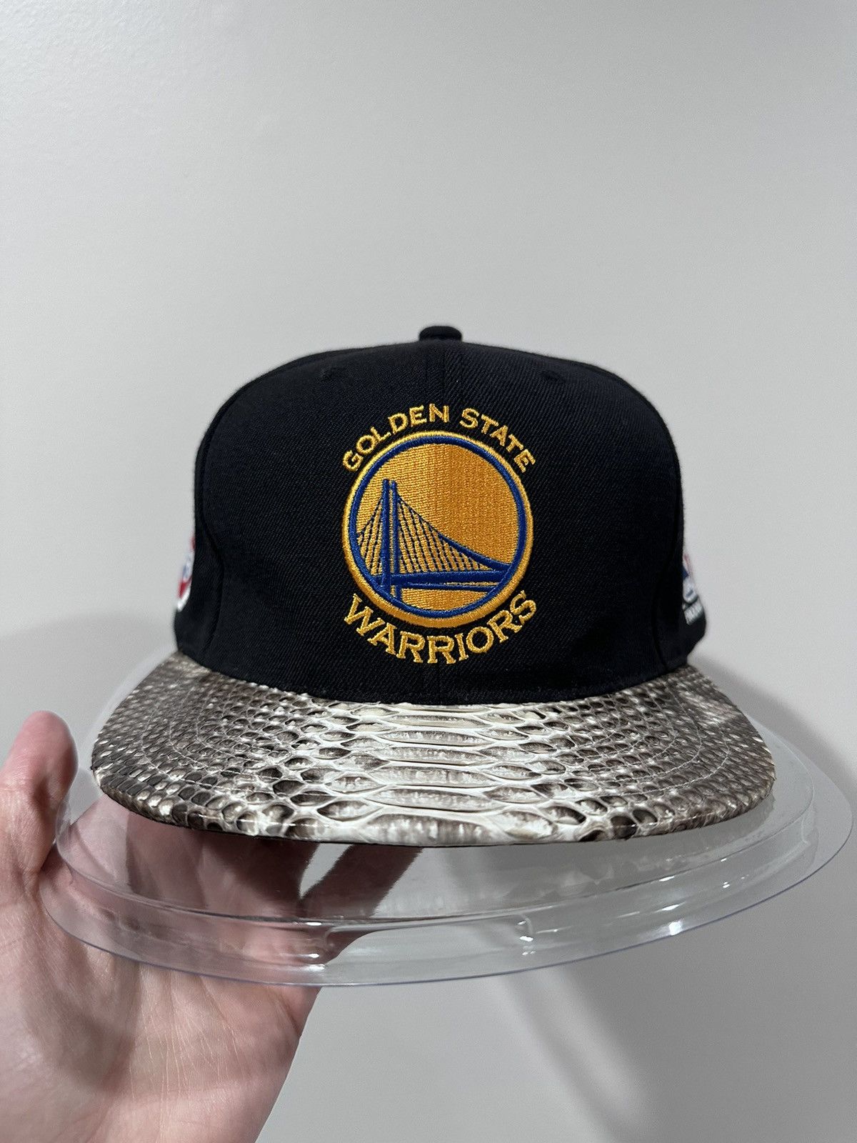 Just Don Just Don x Mitchell & Ness NBA GS Warriors Finals Patch Hat Size ONE SIZE - 8 Thumbnail