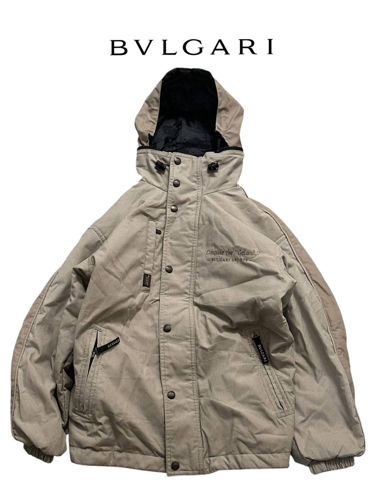 Bvlgari Vintage 1990 Bvlgari Sport Hooded Jacket Size US M / EU 48-50 / 2 - 1 Thumbnail