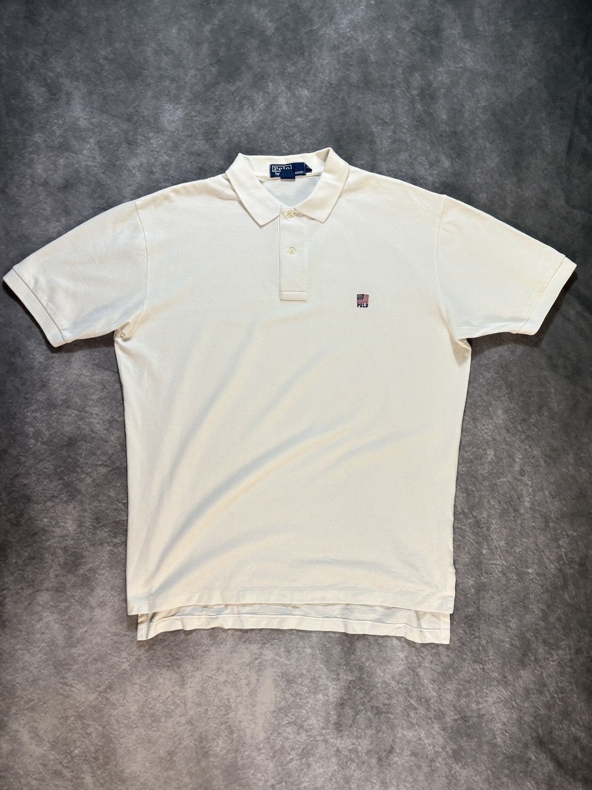 Polo Ralph Lauren × Vintage 1990s Polo Shirt Vintage Ralph Lauren Polo American Flag USA Size US L / EU 52-54 / 3 - 10 Thumbnail
