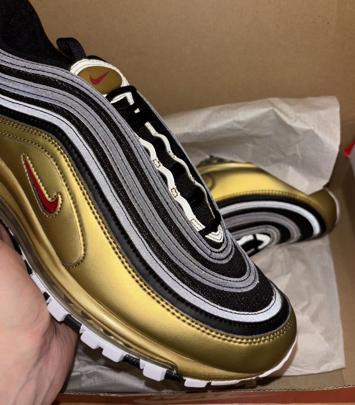 Nike AIR MAX 97 QS 'B-SIDES METALLIC GOLD' 2018