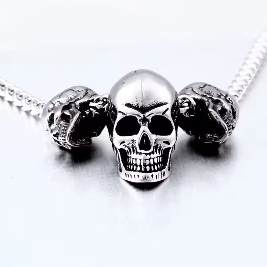 Jewelry Skeleton Skull Necklace Size ONE SIZE - 1 Thumbnail