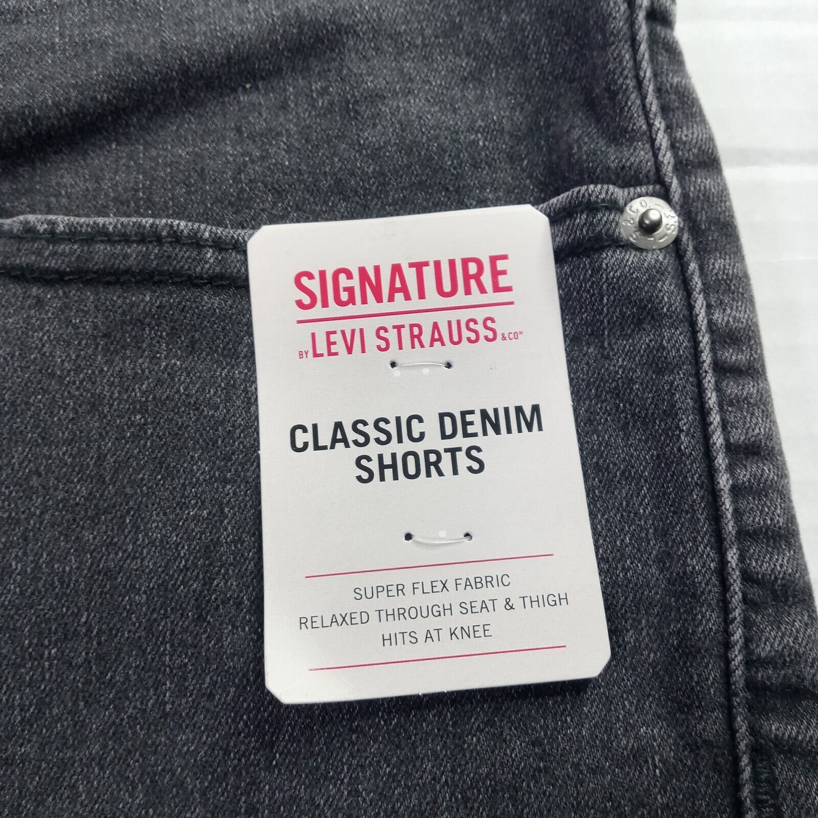 Levi's Signature Levi Strauss Classic Denim Shorts Men's 42 Black Size US 42 / EU 58 - 3 Thumbnail