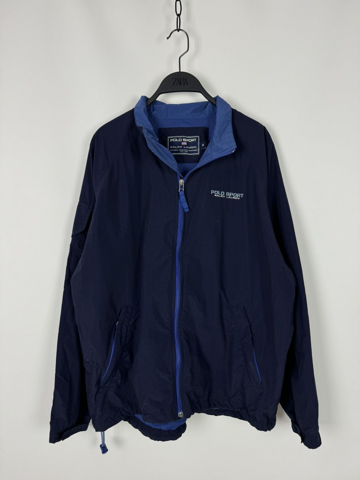 Polo Ralph Lauren Vintage Polo Sport Windbreaker Jacket Size US M / EU 48-50 / 2 - 1 Thumbnail