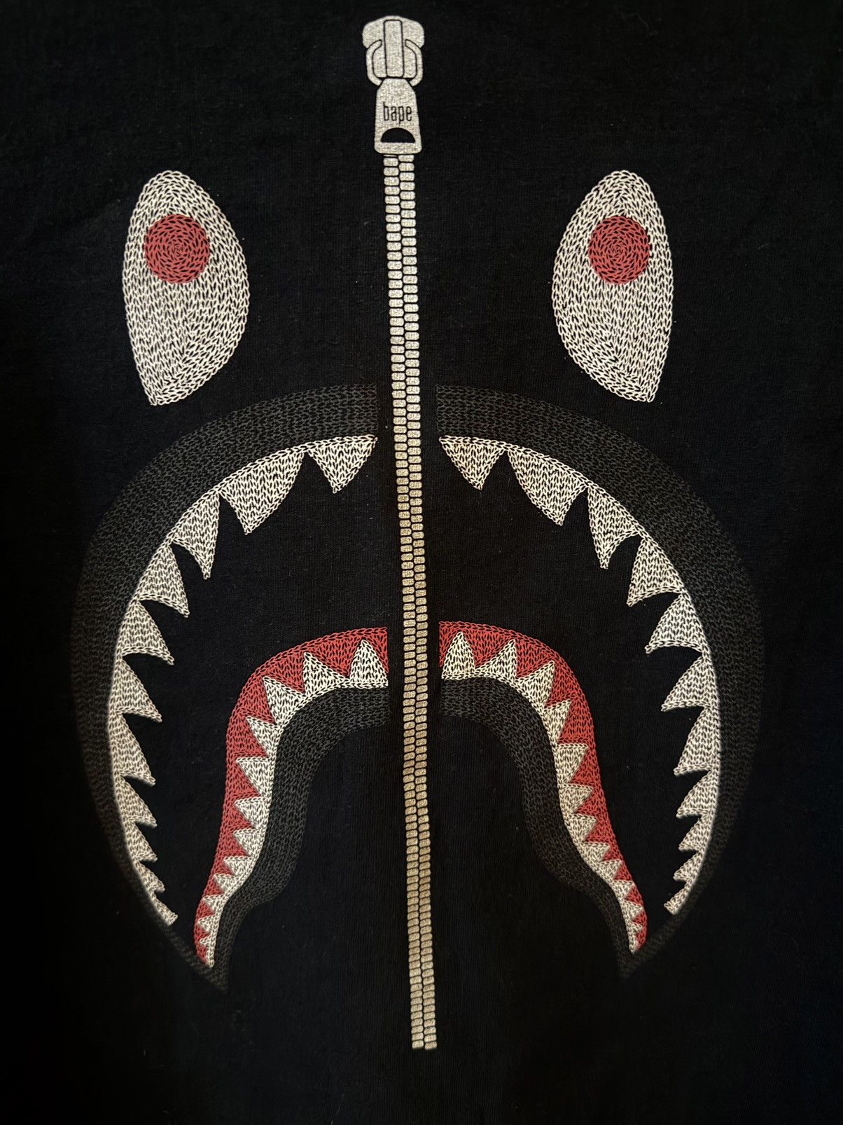 Bape Bape Shark Tee M Size US M / EU 48-50 / 2 - 2 Thumbnail