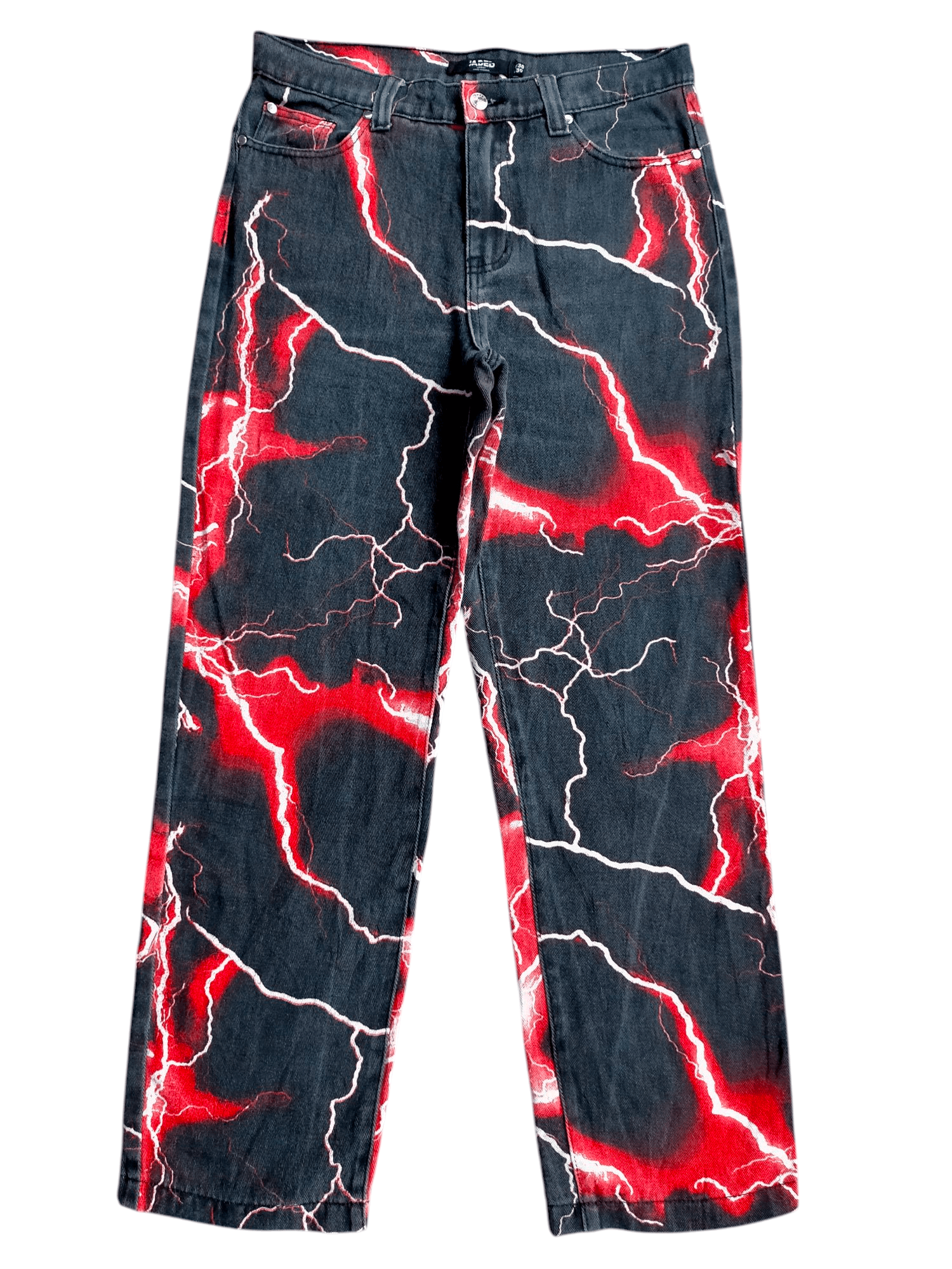 Jaded London BNWT Jaded London Lightning Denim Pants Size US 32 / EU 48 - 1 Thumbnail