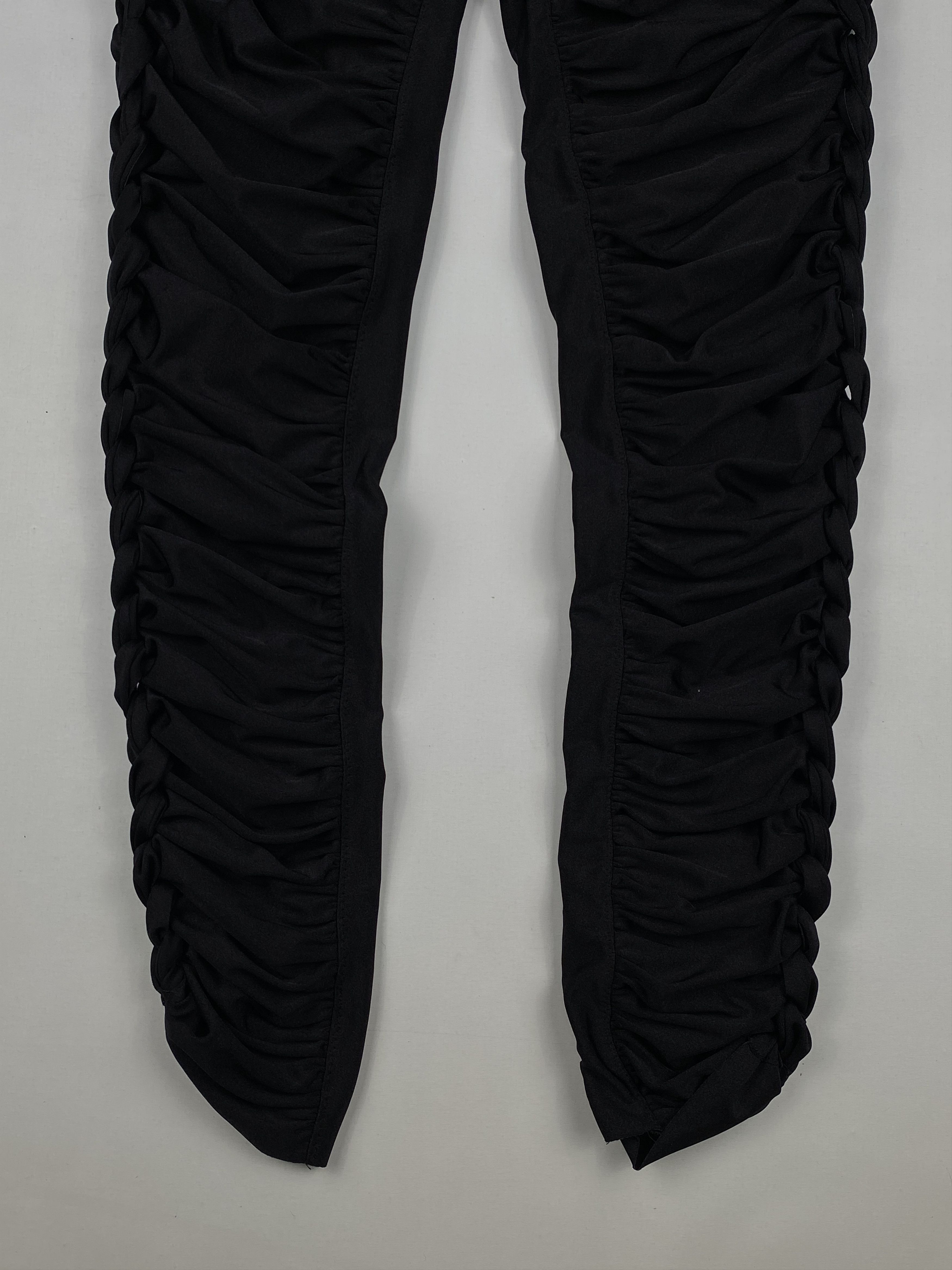 Jean Paul Gaultier Maille Femme Ruched Pants Size 27" / US 4 / IT 40 - 4 Thumbnail