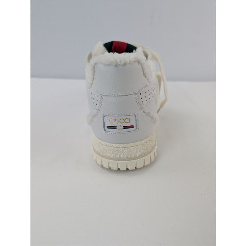 Gucci o1rshd1 Leather Re-Web Sneaker in White Size US 11.5 / EU 44-45 - 16 Thumbnail