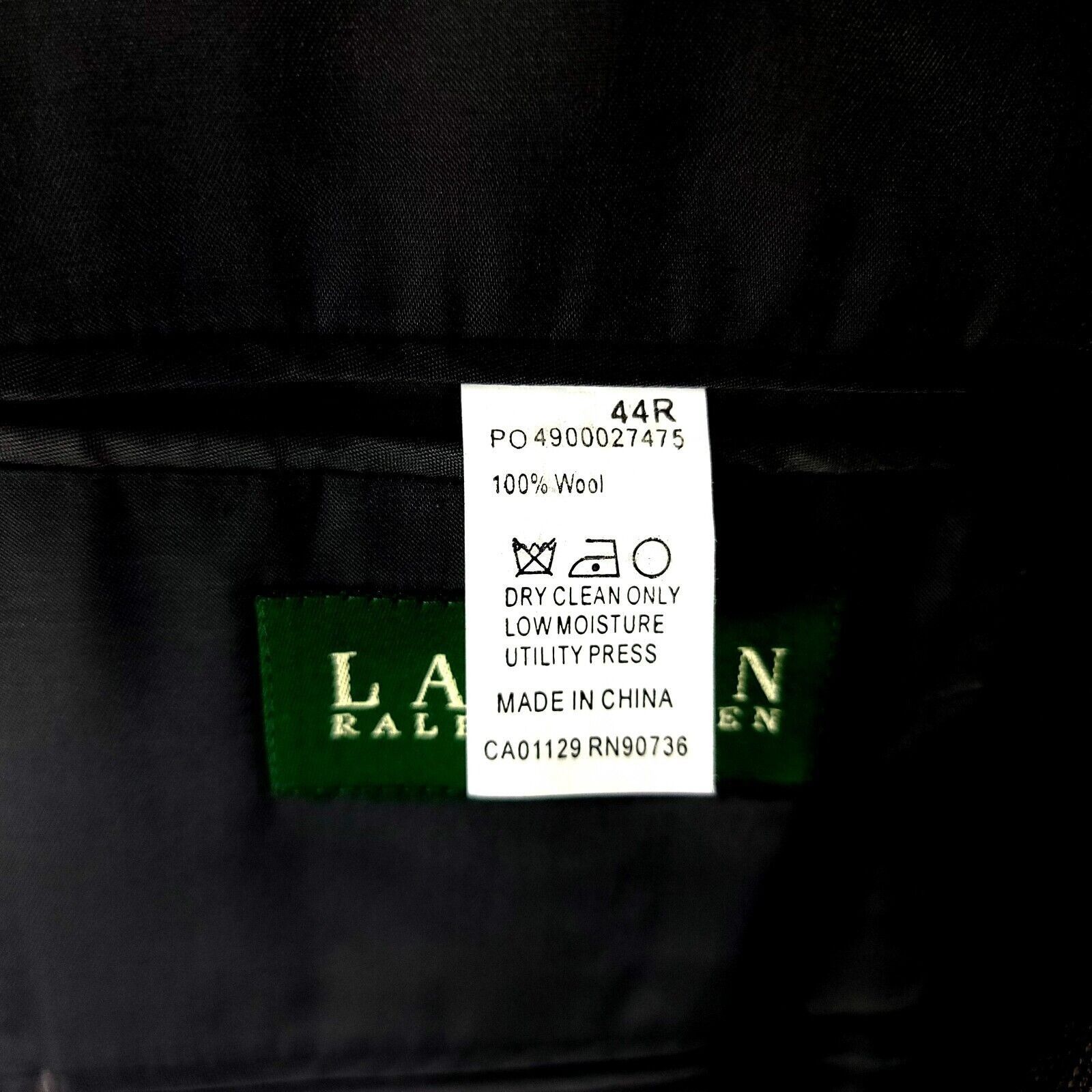 Lauren Ralph Lauren Lauren Ralph Lauren Tweed Wool 2 Button Sport Coat 42R Black Size 42R - 6 Thumbnail