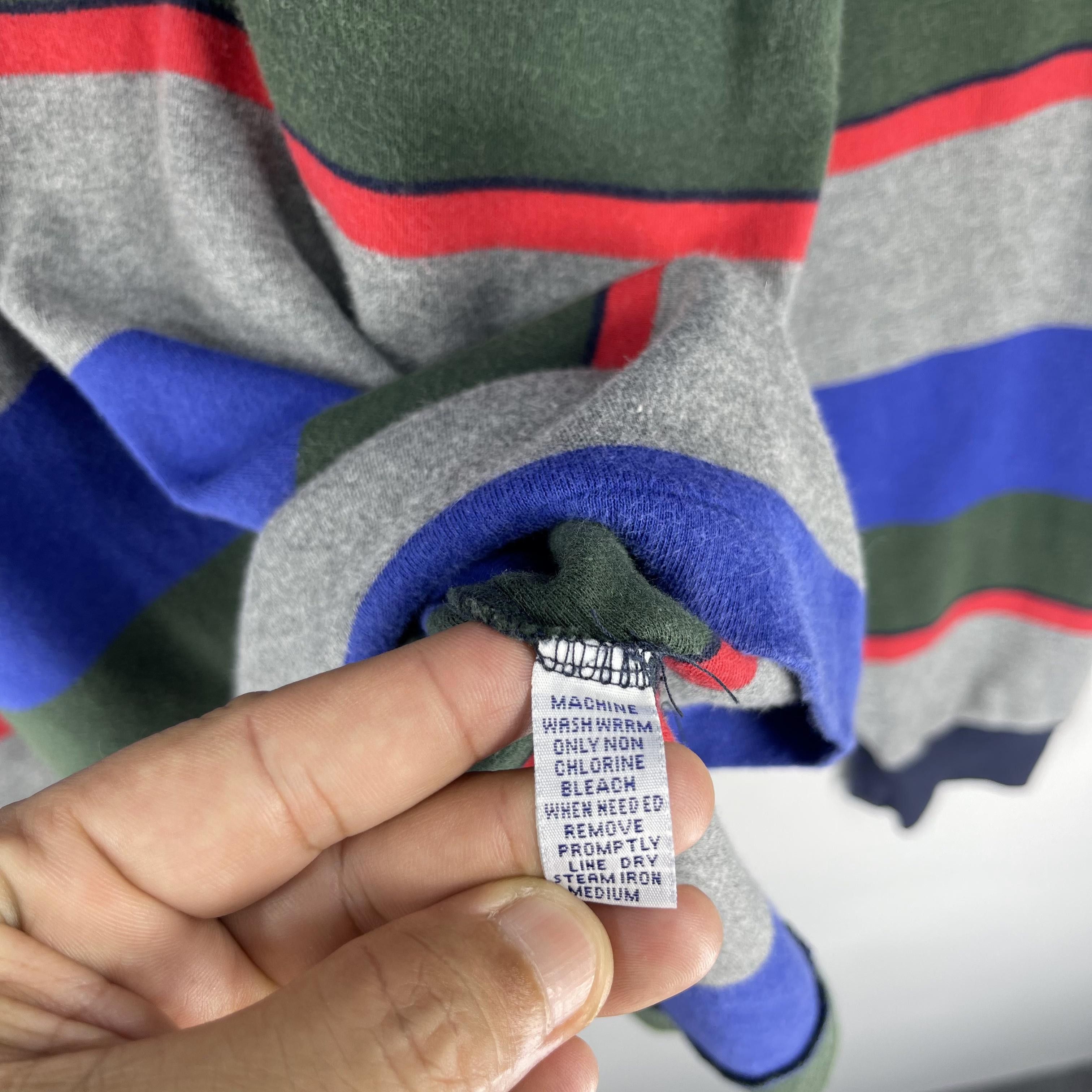 Polo Ralph Lauren Vintage 90s POLO Ralph Lauren Sun Faded Border Stripe Shirt Size US L / EU 52-54 / 3 - 7 Thumbnail