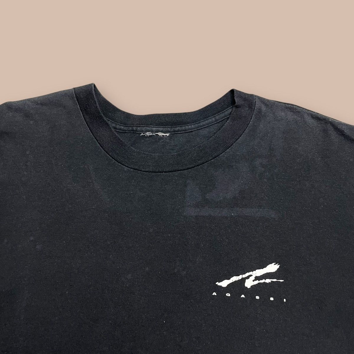 Nike Vintage 2000s Nike Agassi "EVERYTHING ELSE IS NOT QUITE" Tee Size US XL / EU 56 / 4 - 4 Thumbnail