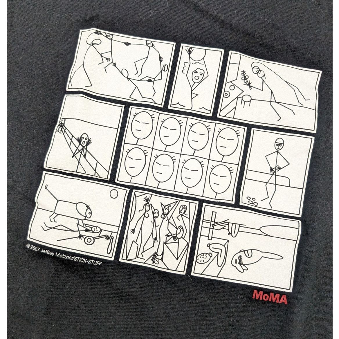 MoMA × Vintage 2007 MoMA Jeffrey Metzner Stick Stuff Art t-shirt Size US L / EU 52-54 / 3 - 2 Thumbnail