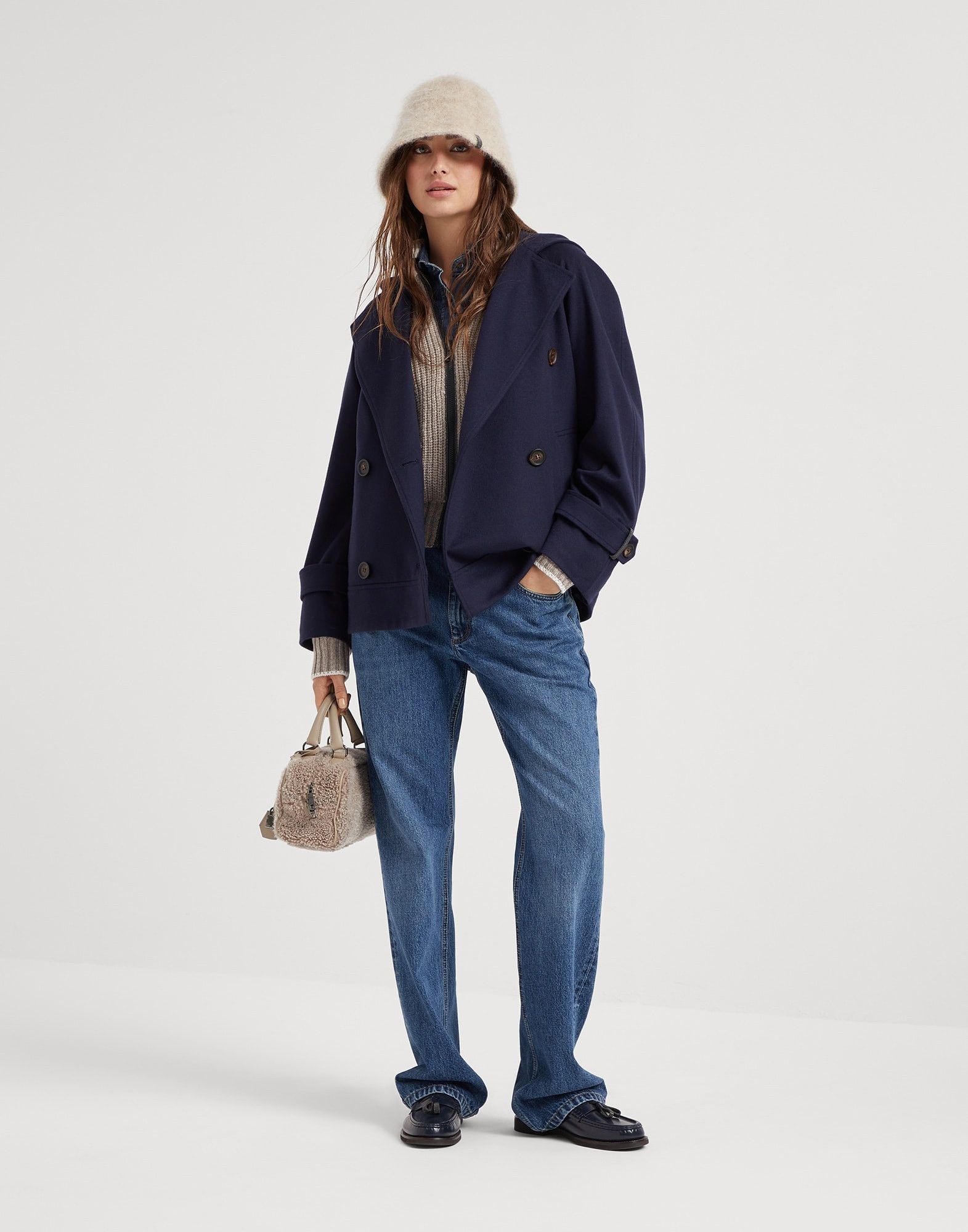 Brunello Cucinelli o1la1rc1a1025 Denim Pants in Blue Size 26" / US 2 / IT 38 - 4 Thumbnail