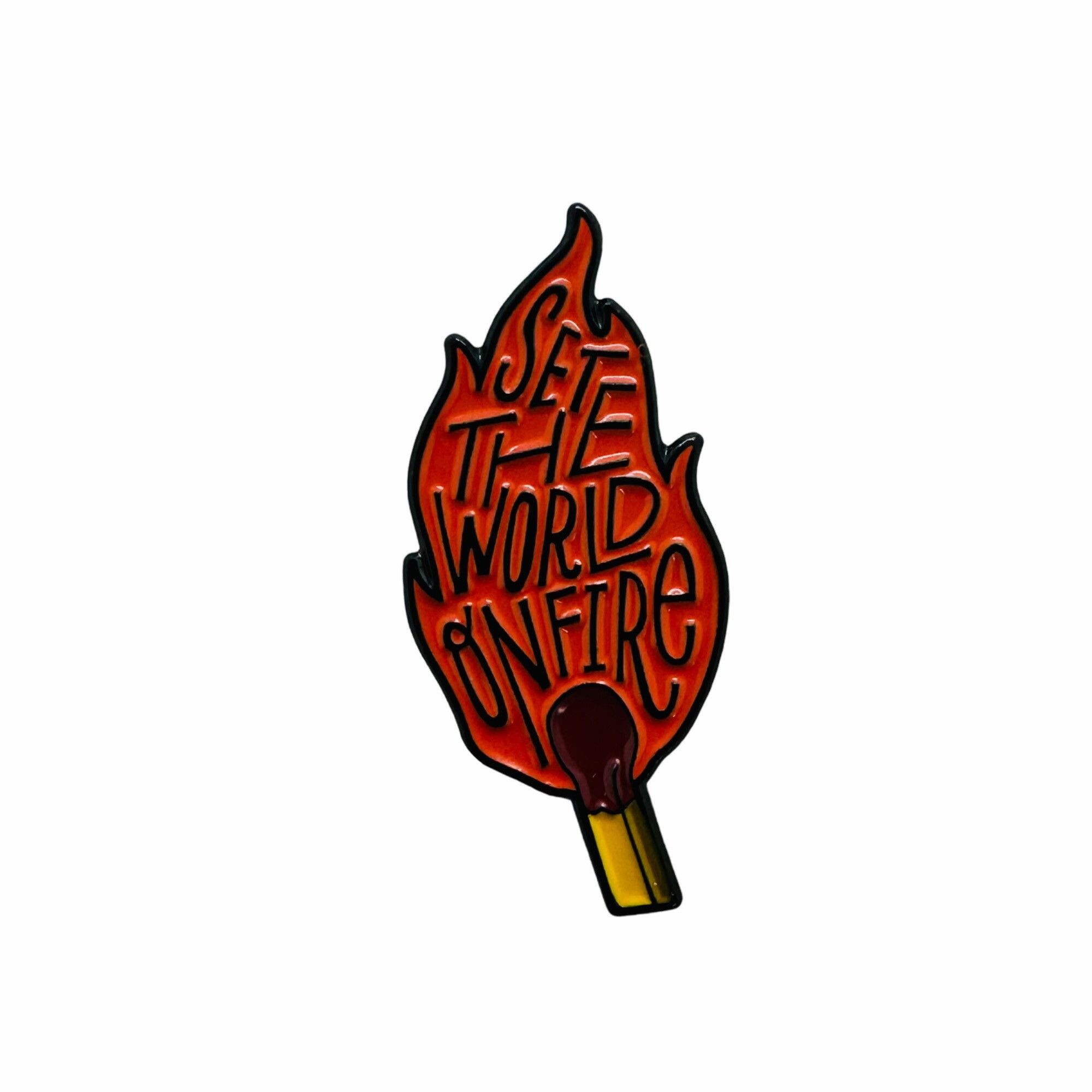 Other ⭐Cartoon Set the world on fire Enamel Pin Matches Flame Blaz Size ONE SIZE - 5 Thumbnail