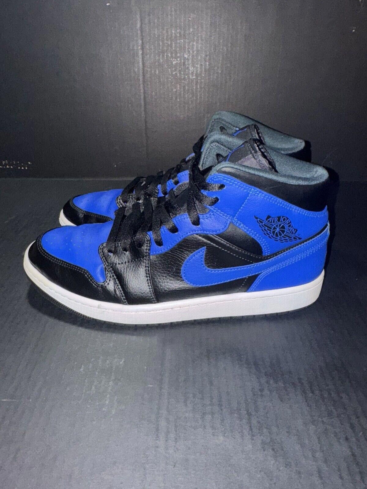 Jordan Brand Nike Air Jordan 1 Mid 'Hyper Royal' - 554724-077 - Size 11.5 Size US 11.5 / EU 44-45 - 5 Thumbnail