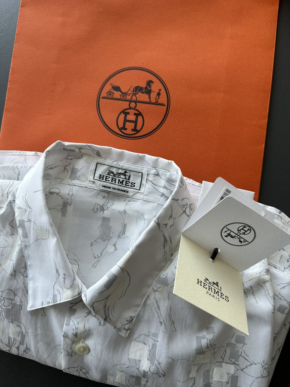 Hermes Super Runway Hermes Equestrian Shirt Size US L / EU 52-54 / 3 - 24 Thumbnail