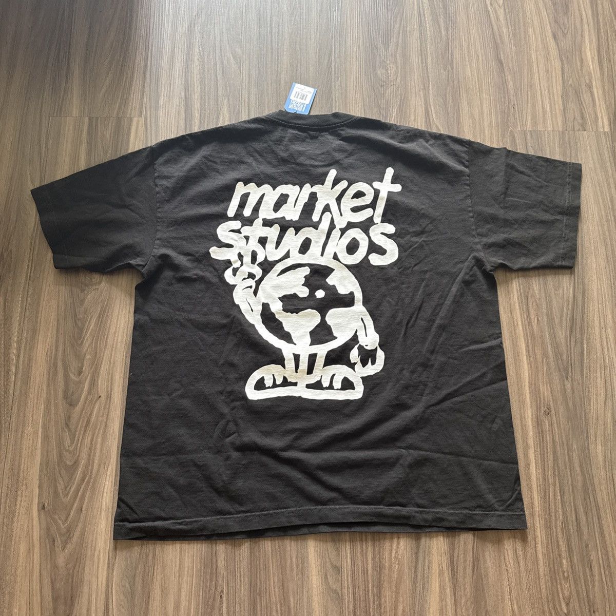 Market MARKET Studios “World Peace” Globe Graphic Tee Black XL Size US XL / EU 56 / 4 - 5 Thumbnail