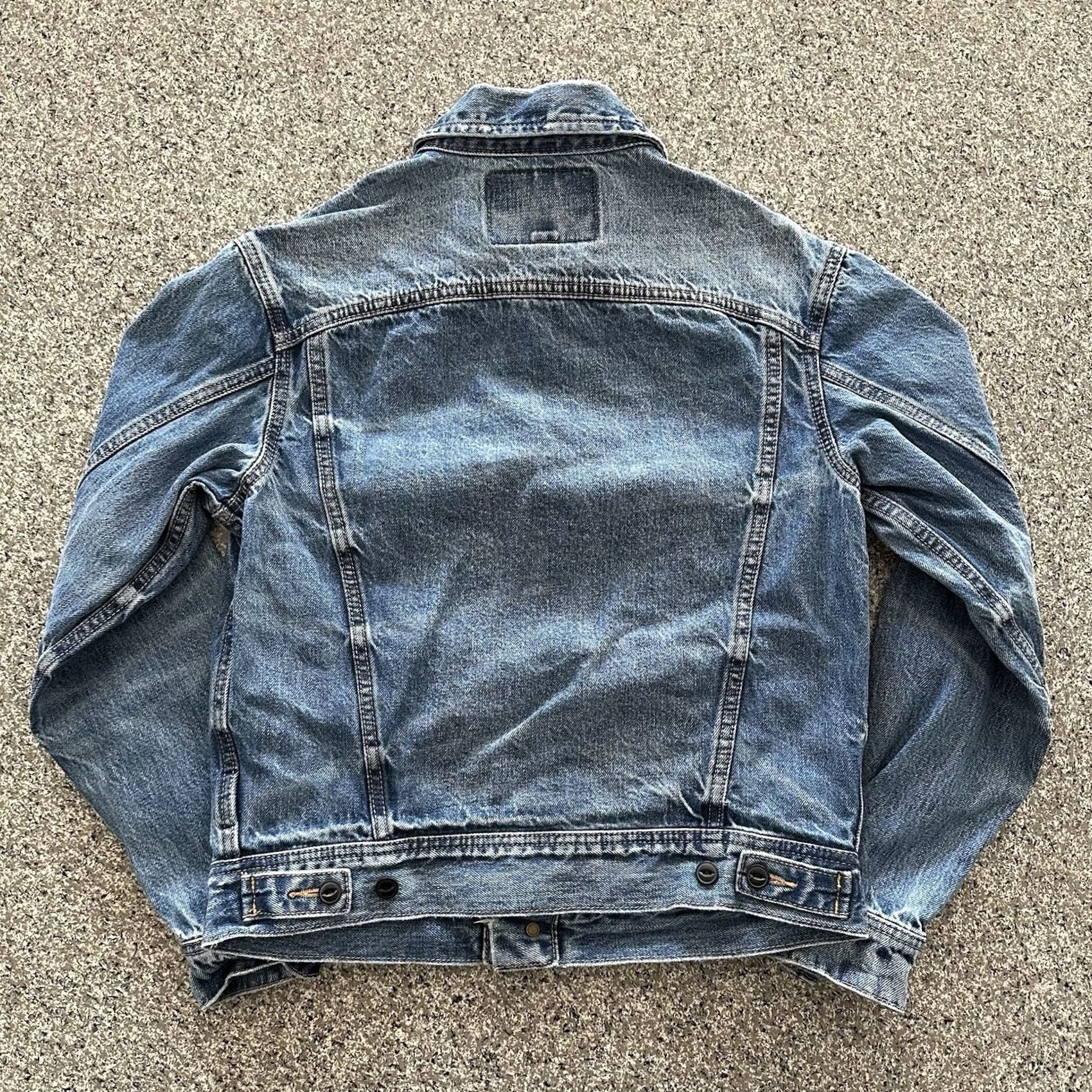 American Eagle Outfitters VINTAGE American Eagle Outfitters Jacket Women’s XS Denim Jean Trucker Button Up Blue Size 26" / US 2 / IT 38 - 3 Thumbnail