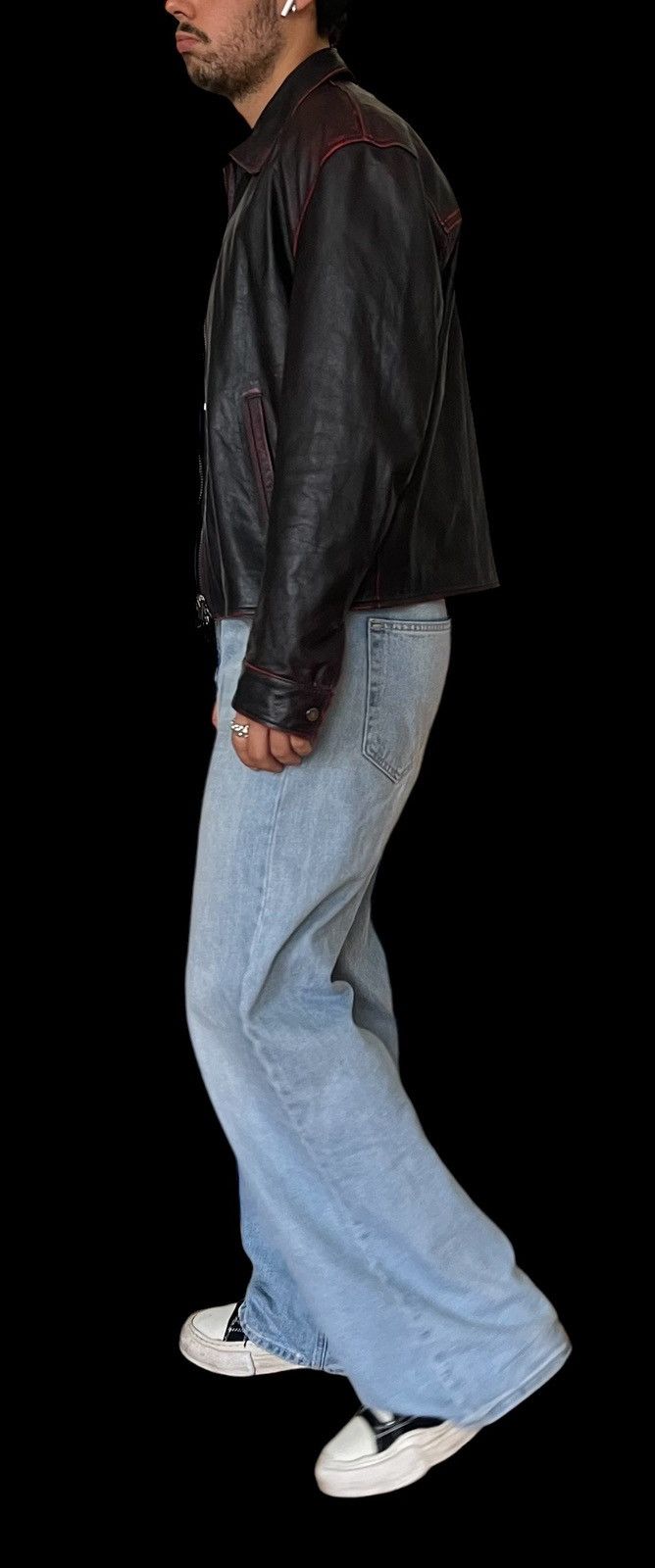 Designer × Genuine Leather 1/1 leather jacket sample made in Italy Size US M / EU 48-50 / 2 - 7 Thumbnail