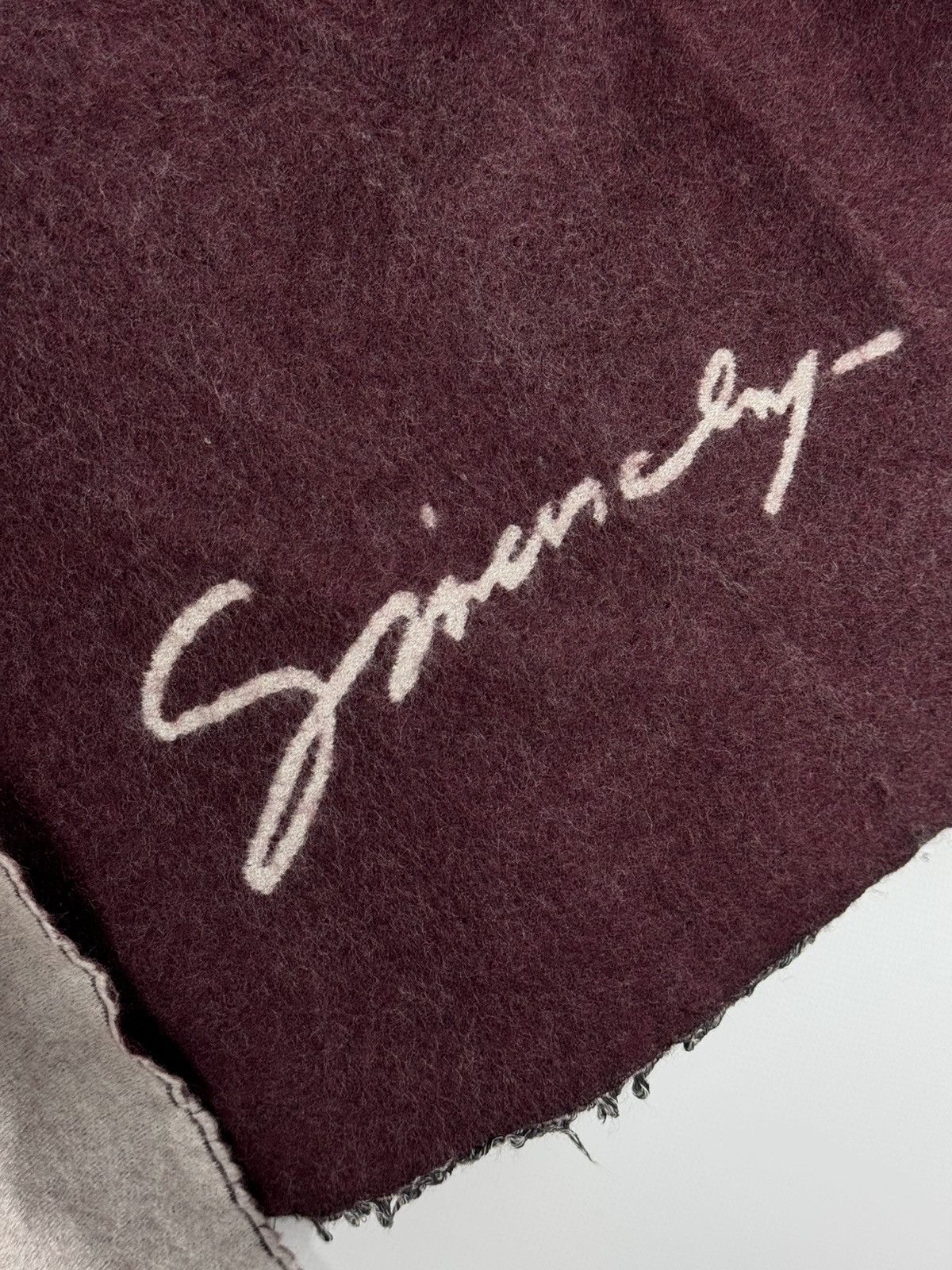 Givenchy GIVENCHY Signature Logo Unisex Bi Color Wool Silk Scarf Size ONE SIZE - 5 Thumbnail