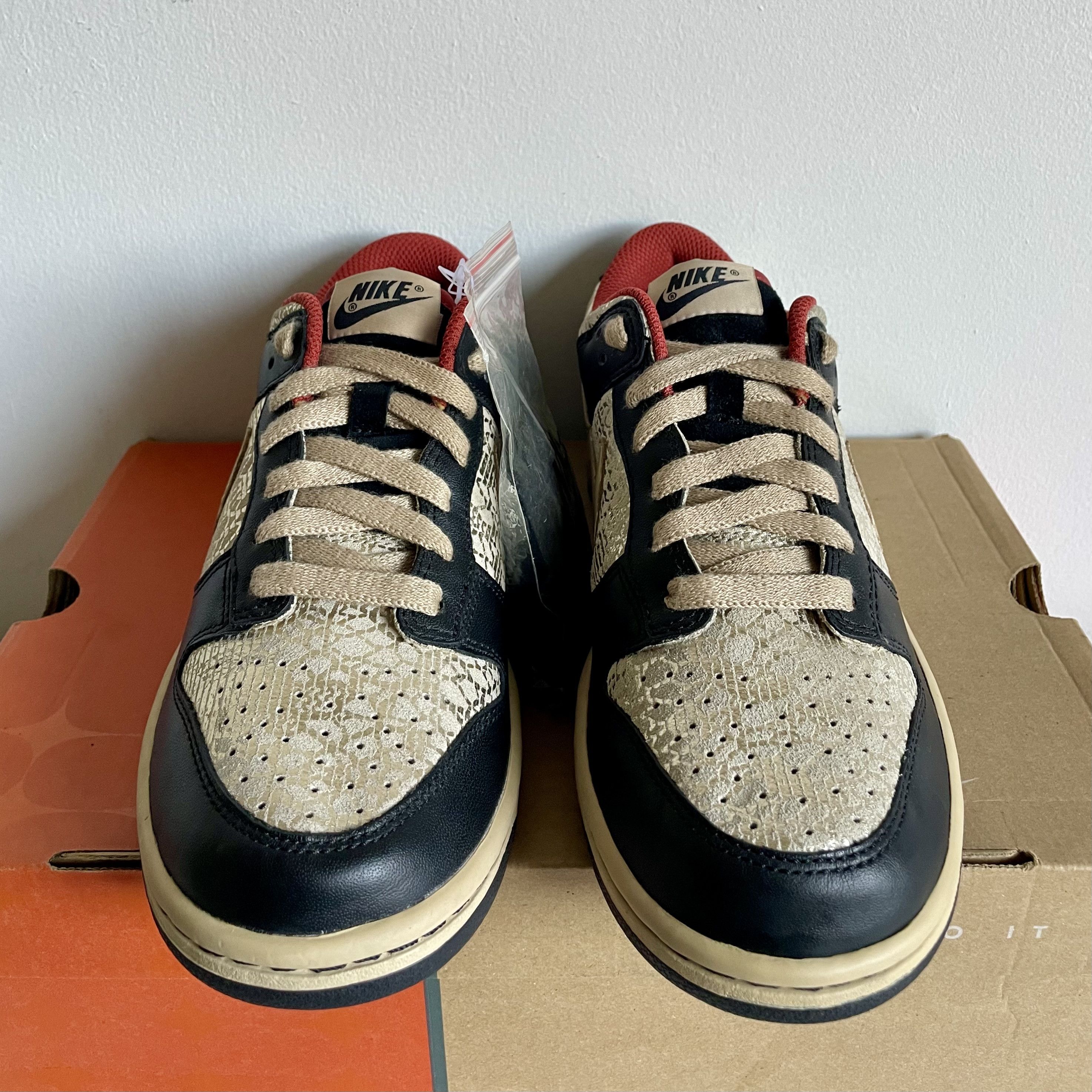 Nike 2006 Nike Dunk Low Wmns Premium Black/Linen-Terra Cotta Size US 7 / IT 37 - 5 Thumbnail