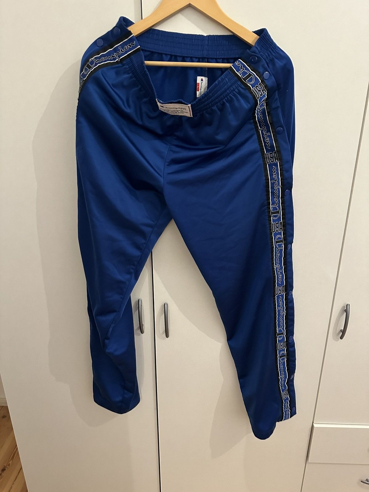 Champion Champion Jogginghose Hose Size L Vintage Track Knopfhose Size US 42 / EU 58 - 2 Thumbnail
