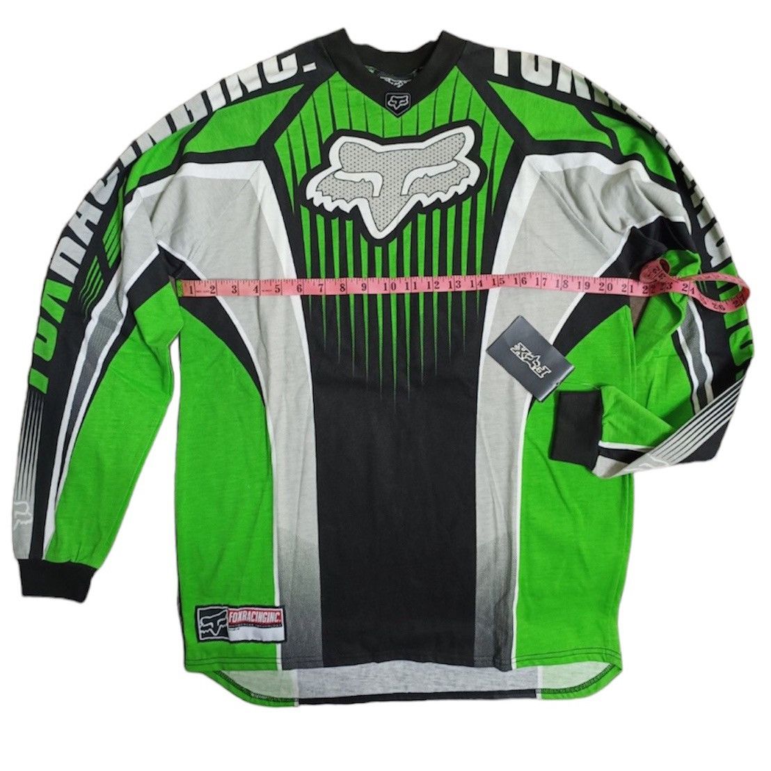 image of Vintage 90's Fox Racing Shirt Team Race Jersey Scramble in Blue, Men's (Size Medium)