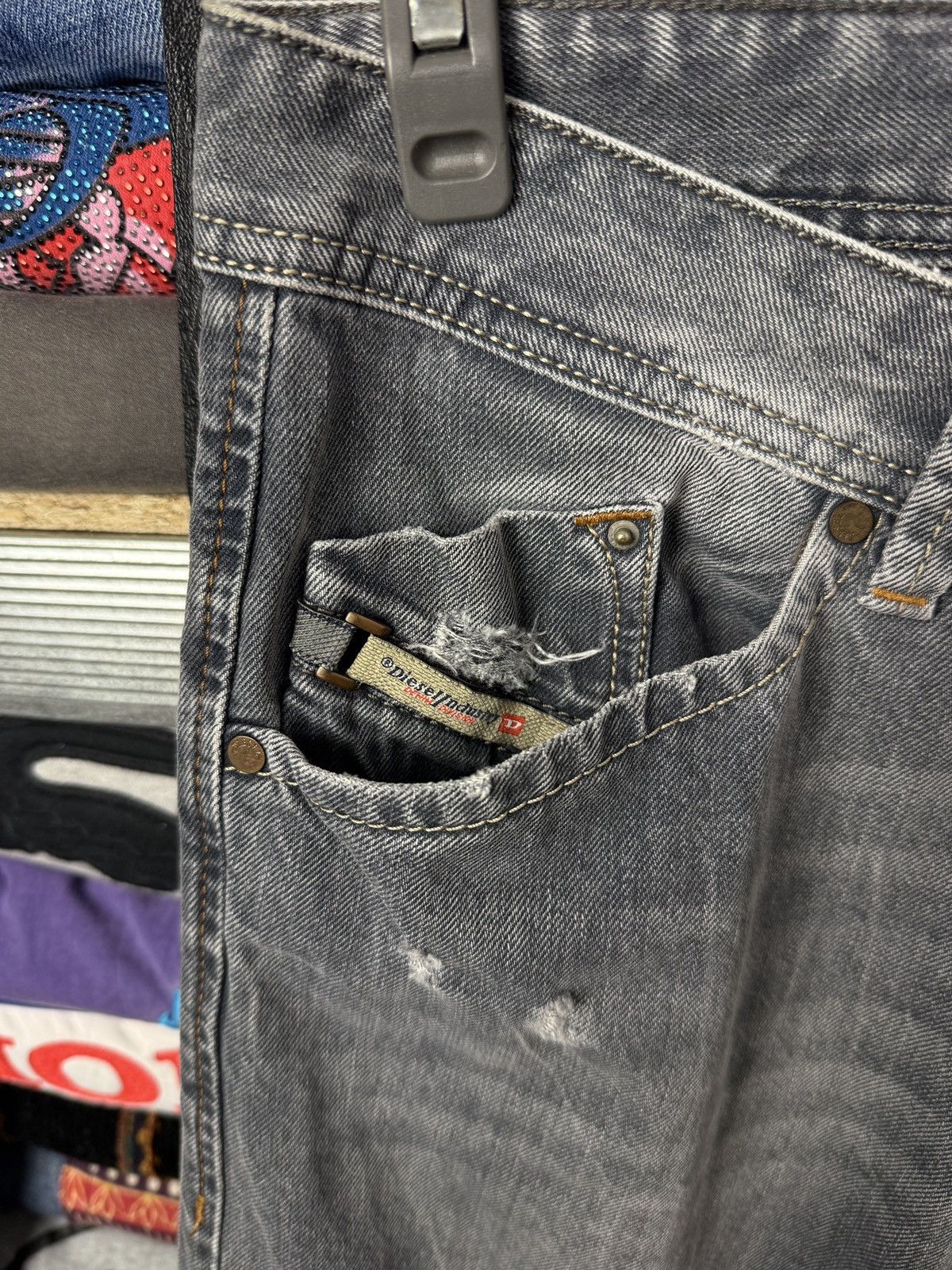 Diesel Diesel Washed Faded Jeans Denim Size 34 Striped Size US 34 / EU 50 - 4 Thumbnail