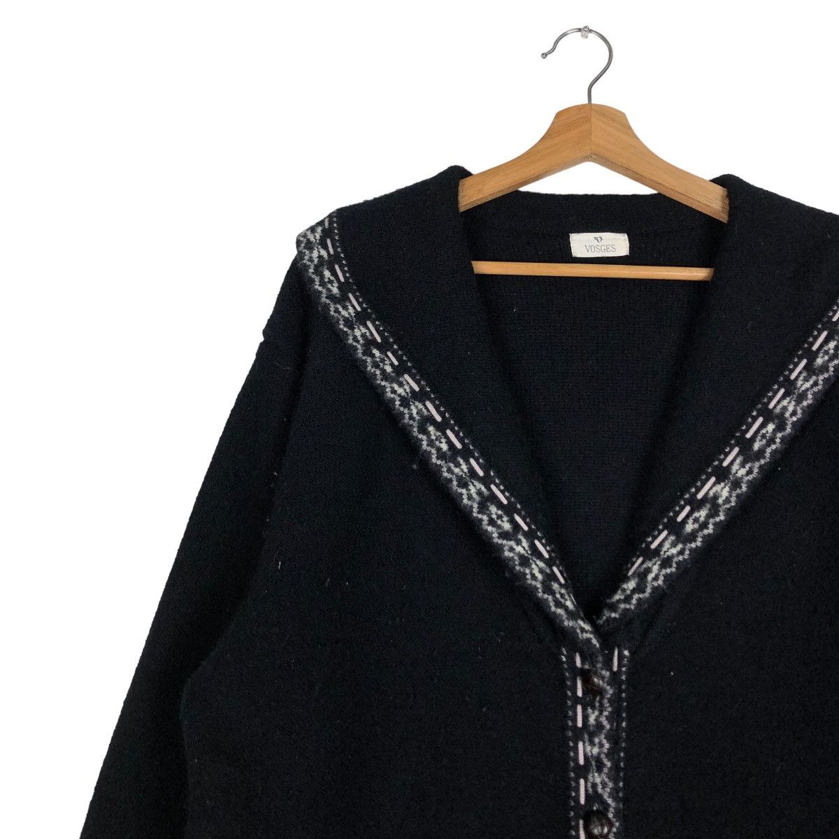 Japanese Brand Vintage Wool Jacket Vasges Japan Issey Miyake Double Collar Size US M / EU 48-50 / 2 - 7 Thumbnail