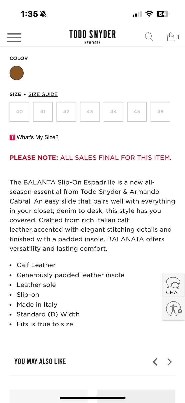 Armando Cabral Todd Snyder x Armando Cabral Balanta Leather Espadrille Size US 9 / EU 42 - 3 Thumbnail
