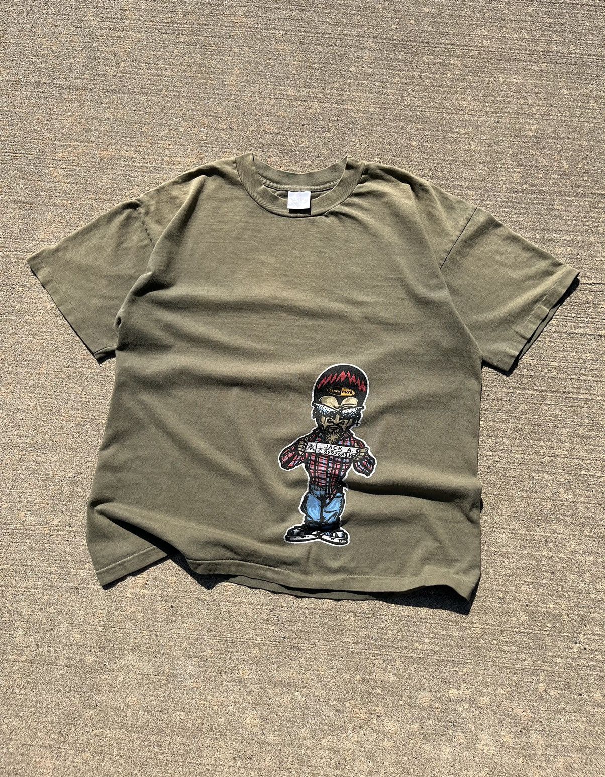 Hook-Ups × Rap Tees × Vintage RARE VINTAGE 90’S BLACK FLYS “COUNTY JAIL” HIP-HOP T-SHIRT Size US XL / EU 56 / 4 - 1 Thumbnail