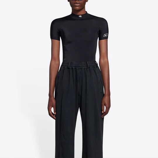 Balenciaga o1mt1gz0924 Sporty B Top in Black Size S / US 4 / IT 40 - 4 Thumbnail
