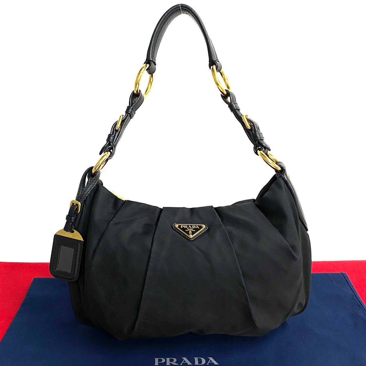 Prada Prada Shoulder Bag Black Nylon Size ONE SIZE - 1 Thumbnail