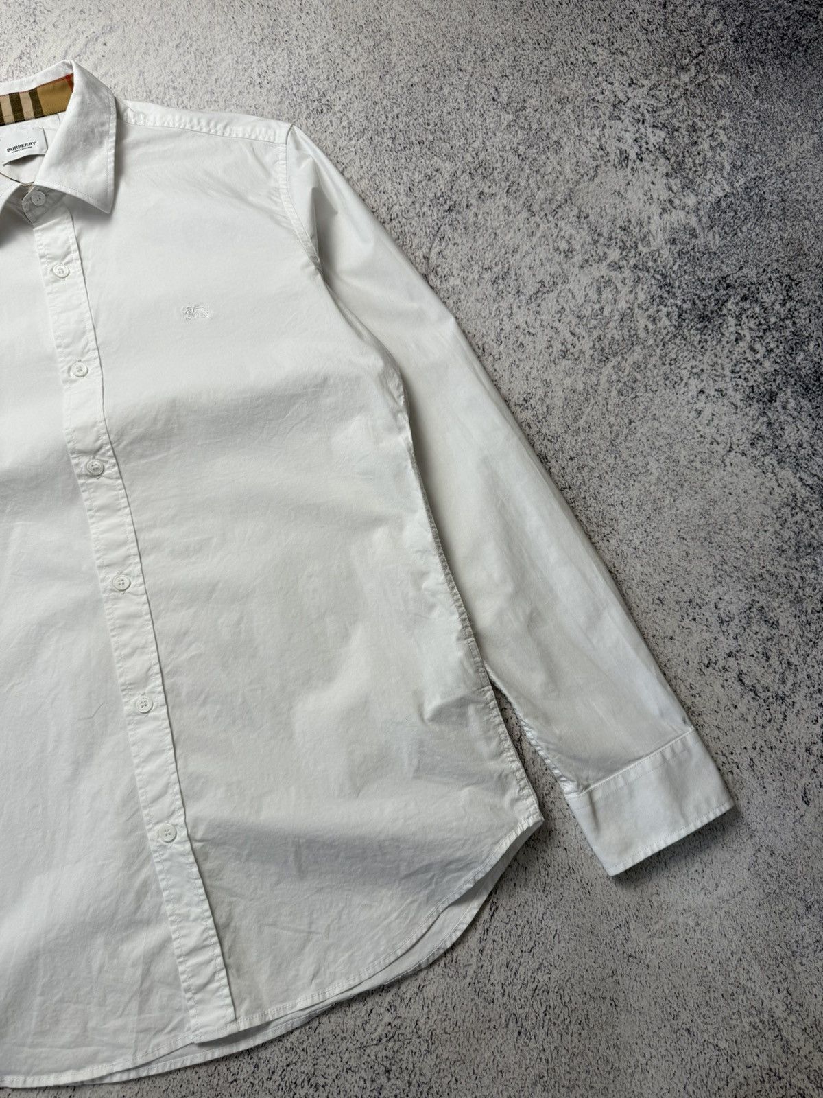 Burberry Burberry White Button Up Shirt Size US L / EU 52-54 / 3 - 4 Thumbnail