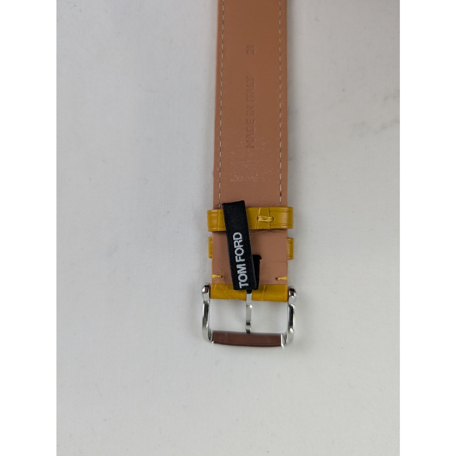 Tom Ford o1rshd1 Size: OS/ Alligator Buckle Watch Straps 21mm Brushed Size ONE SIZE - 7 Thumbnail