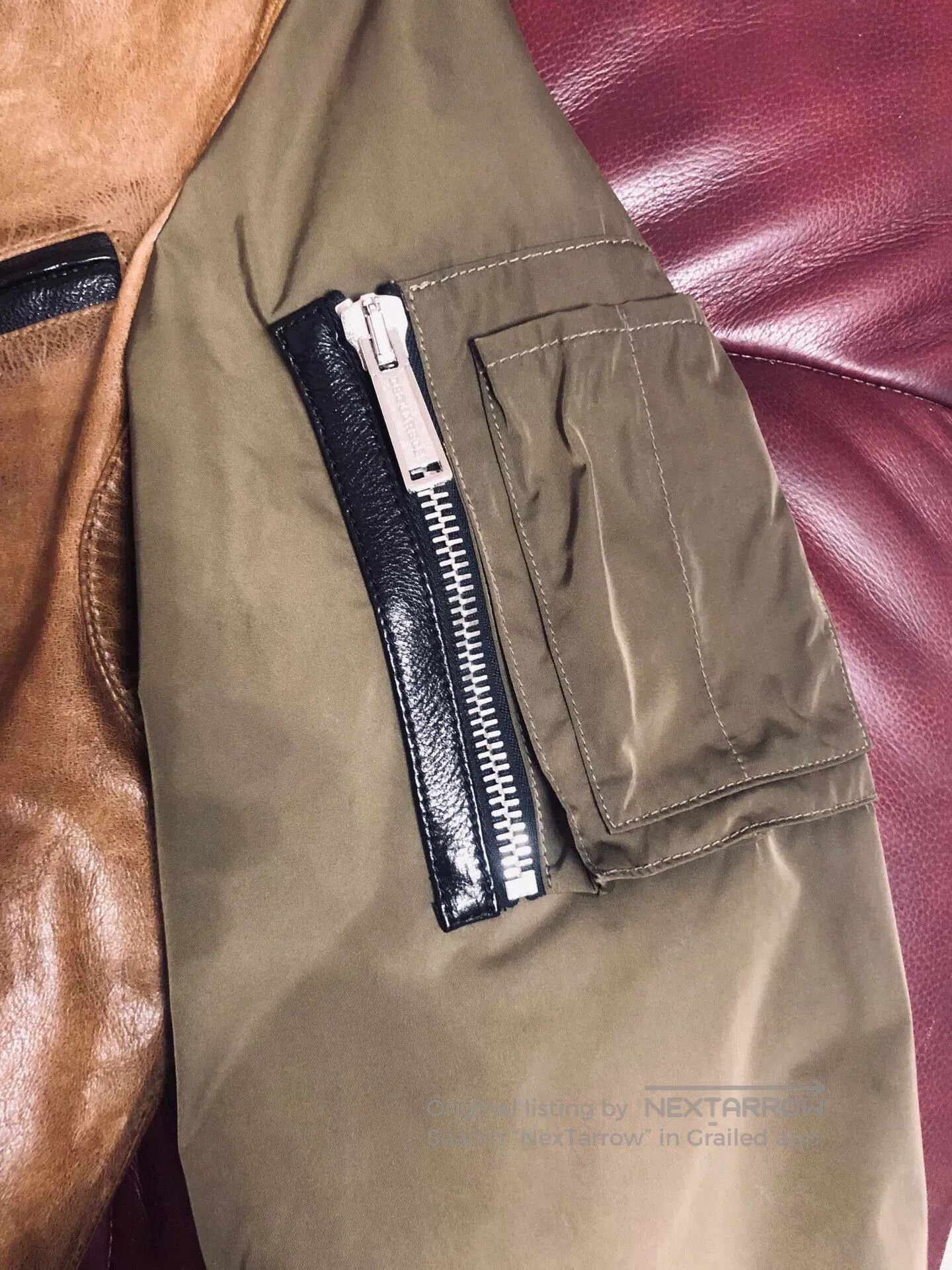 Dsquared2 dsquared2 Biker Bomber Leather Jacket. Size US M / EU 48-50 / 2 - 5 Thumbnail