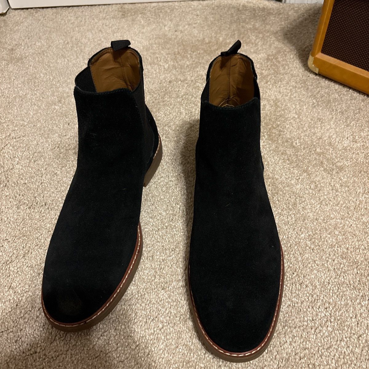 Steve Madden Black suede Chelsea boots Size US 10.5 / EU 43-44 - 3 Thumbnail
