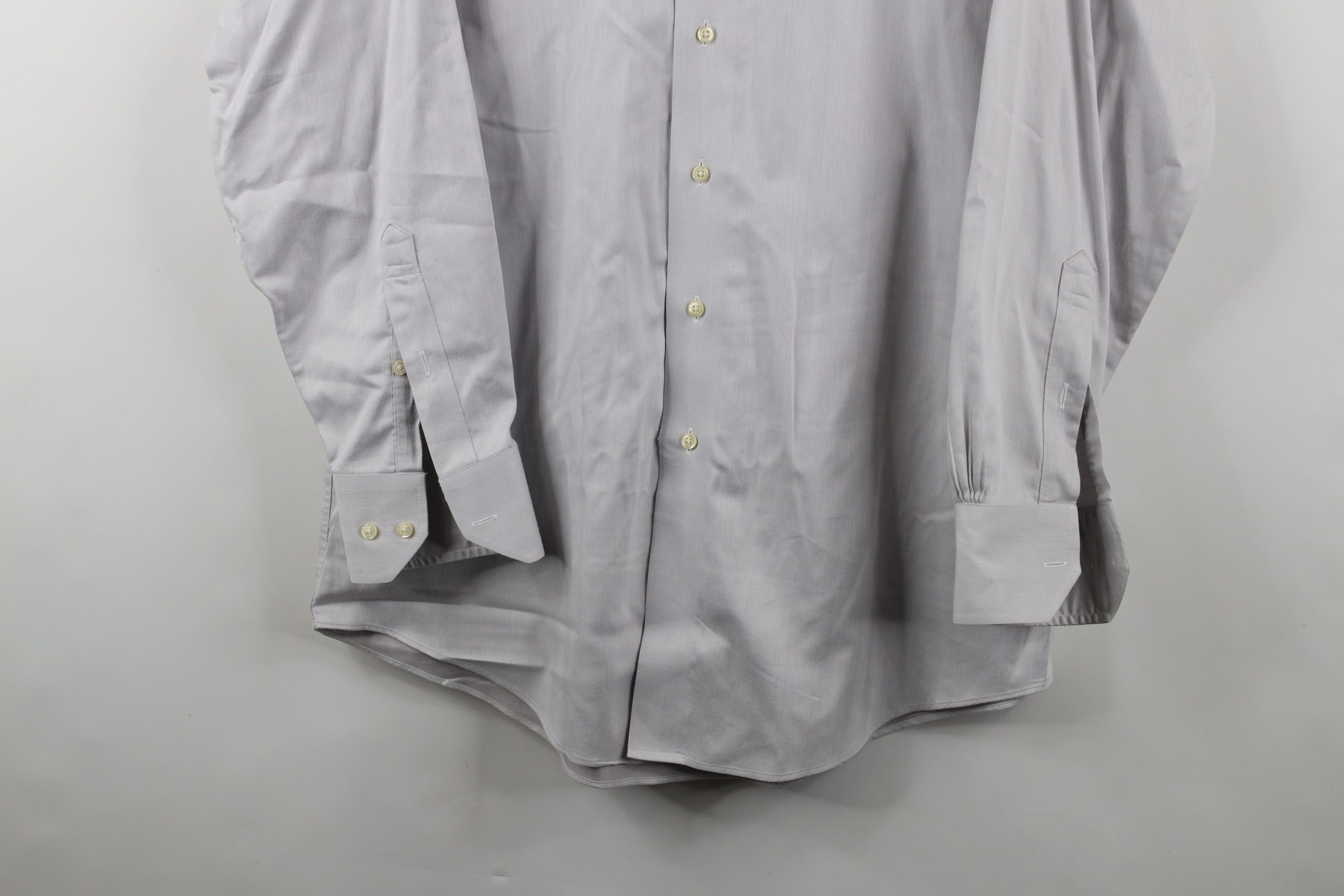 Brooks Brothers × Vintage Vintage Brooks Brothers Herringbone Collared Button Shirt Size US M / EU 48-50 / 2 - 3 Thumbnail