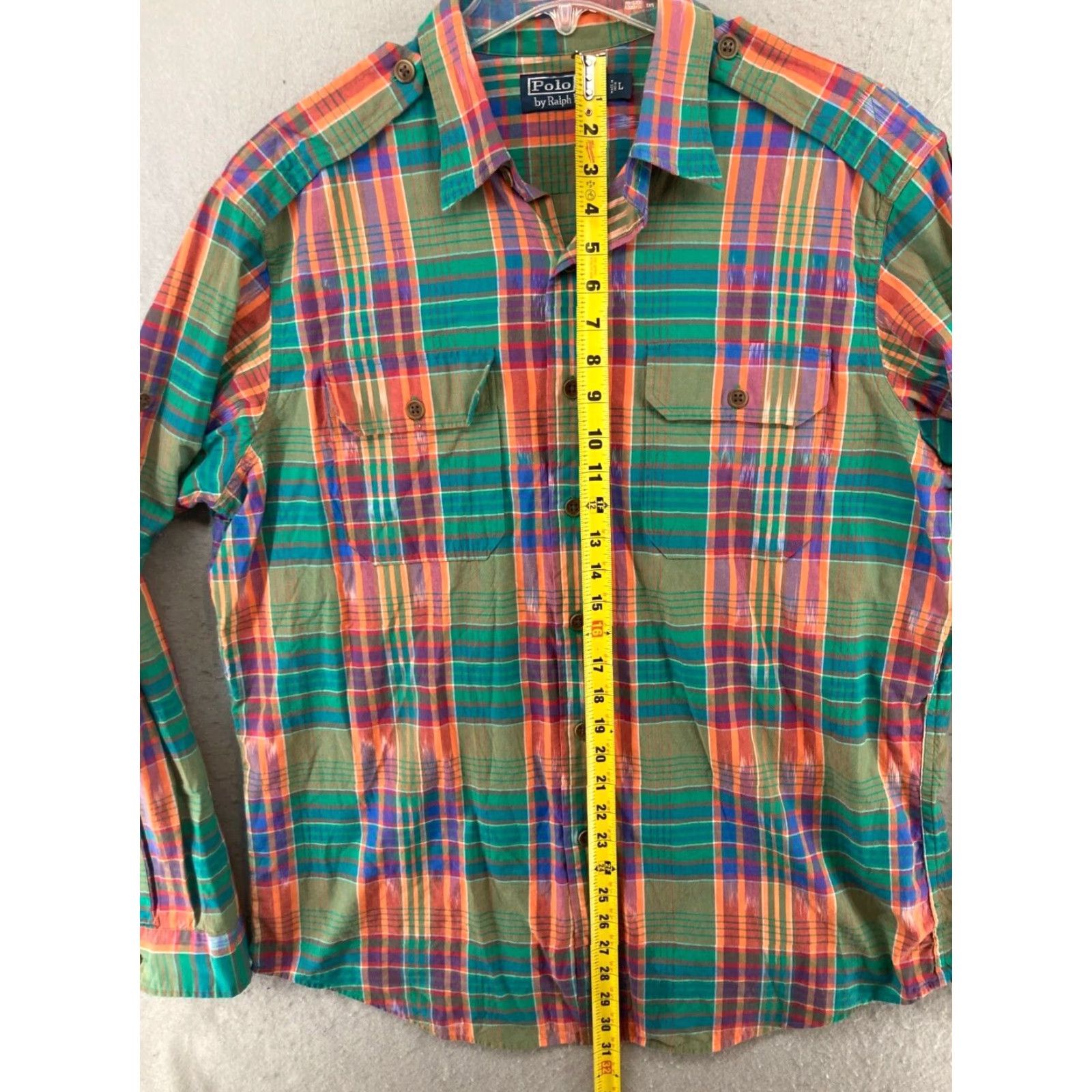 Polo Ralph Lauren Polo Ralph Lauren Large Men's Plaid Button-Up Shirt Long Sleeve Multicolor Preppy Casual Size US L / EU 52-54 / 3 - 3 Thumbnail