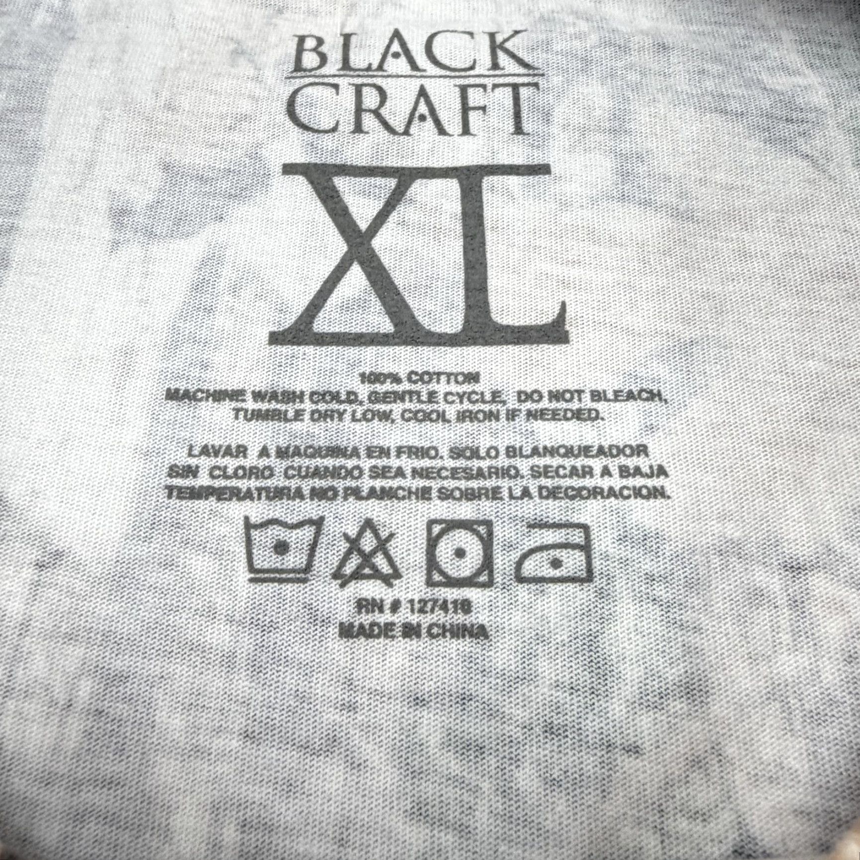 Vintage BlackCraft Shirt Mens XL Brown Camo Pentagram All Over Graphic Gothic Tee Size US XL / EU 56 / 4 - 5 Thumbnail