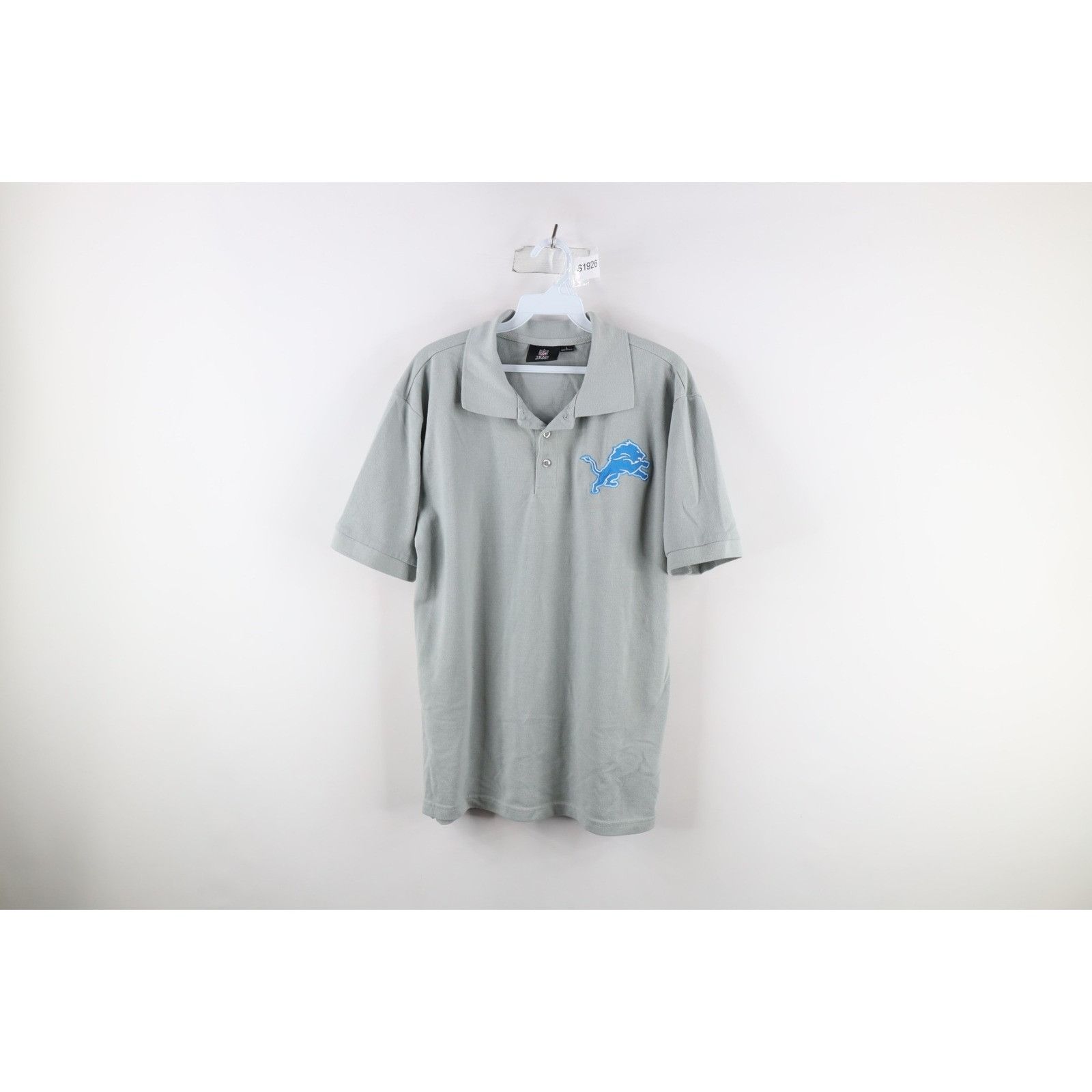 Vintage Vintage Detroit Lions Football Short Sleeve Polo Shirt Size US L / EU 52-54 / 3 - 1 Thumbnail