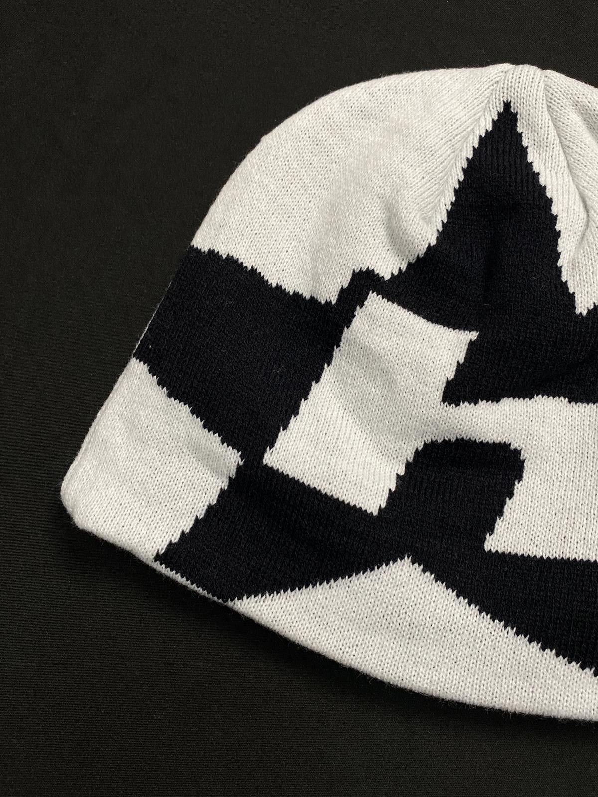 Huf Rare HUF Worldwide H Star Skull White No Cuff Beanie Hats OS Size ONE SIZE - 3 Thumbnail