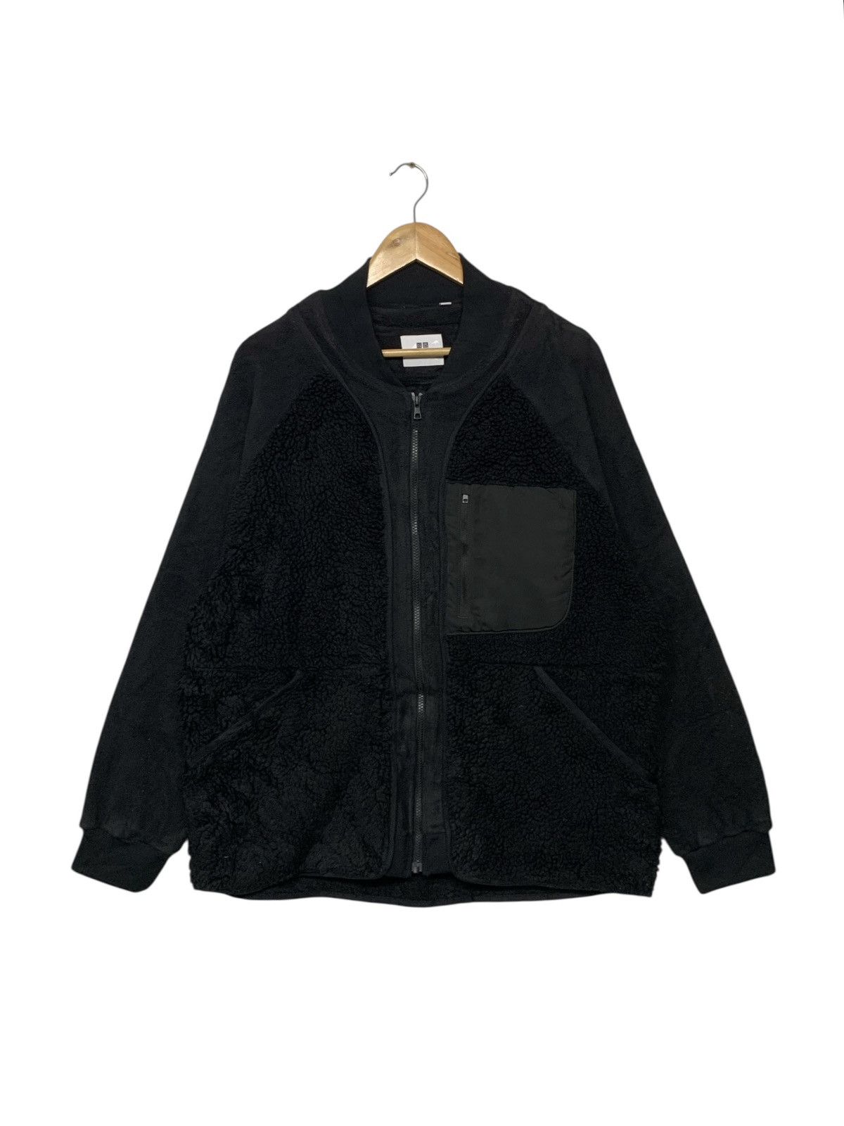Designer × Uniqlo × White Mountaineering Rare Uniqlo X White Mountaineering Fleece Zipper Down Jacket Size US XL / EU 56 / 4 - 1 Thumbnail
