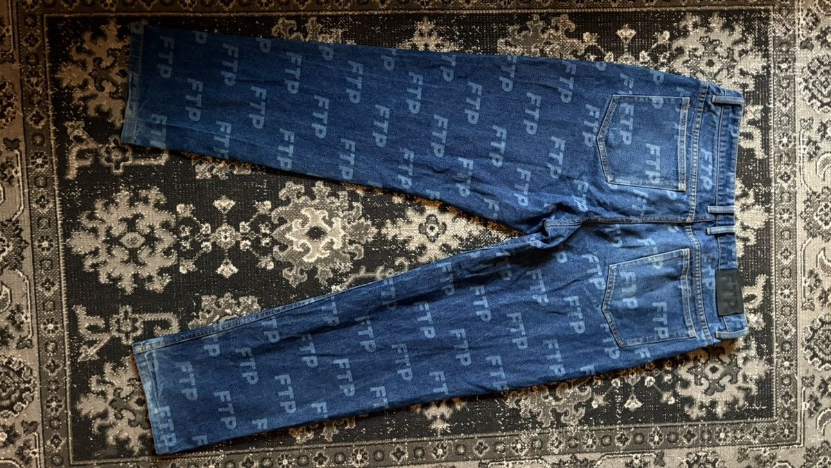 Fuck The Population FTP All Over Print Jeans – Blue Size US 34 / EU 50 - 2 Thumbnail
