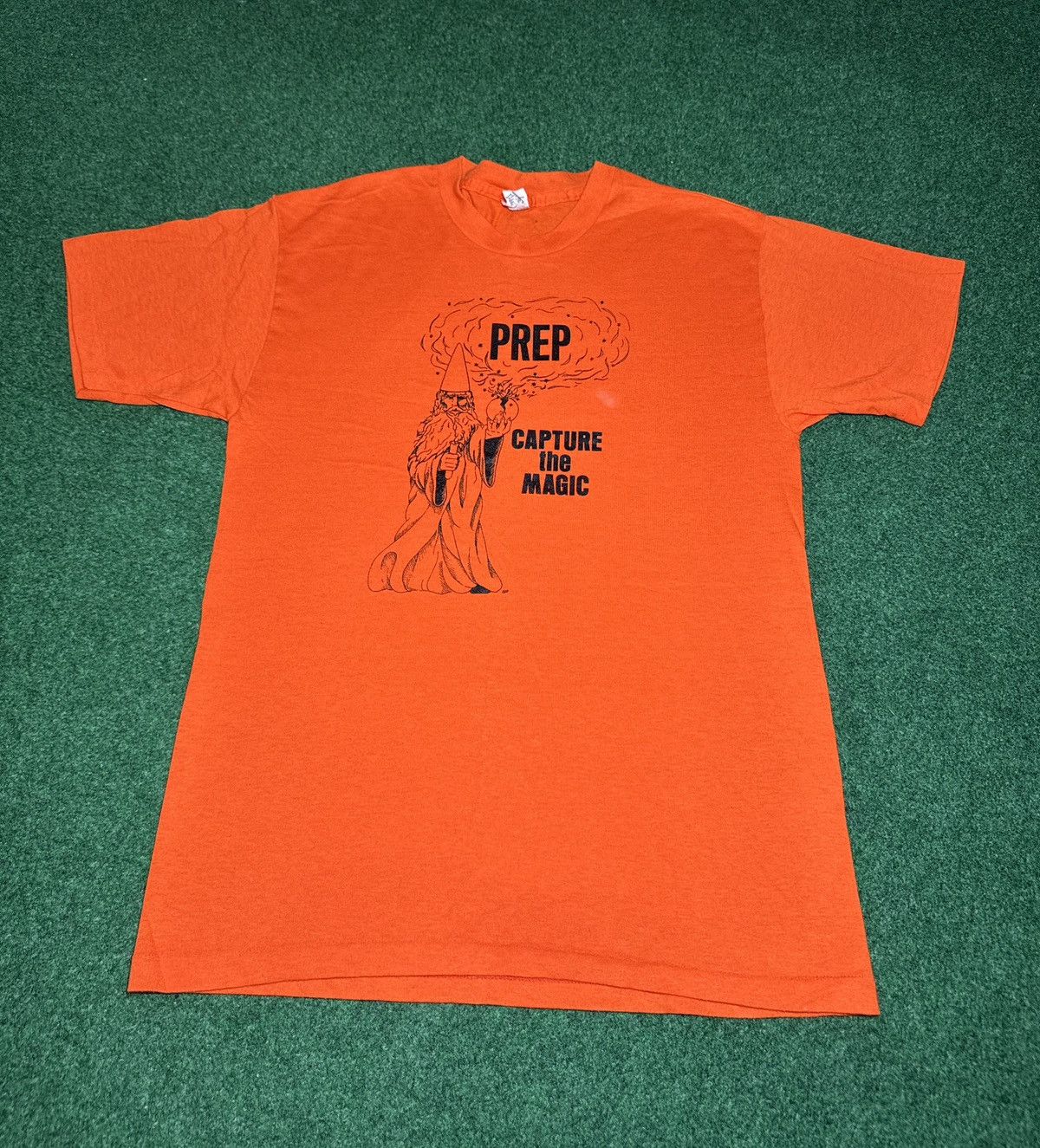 Vintage Cathedral Prep Wizard Graphic Capture Magic Med 80s T Shirt Size US M / EU 48-50 / 2 - 1 Thumbnail