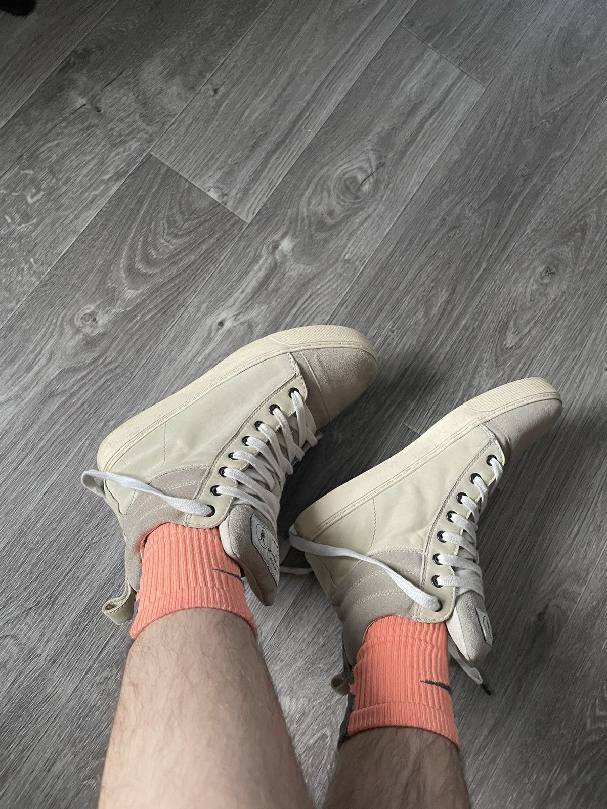 Allsaints ALLSAINTS SPITALFIELDS SUEDE HI-TOP SHOUS Size US 8 / EU 41 - 19 Thumbnail