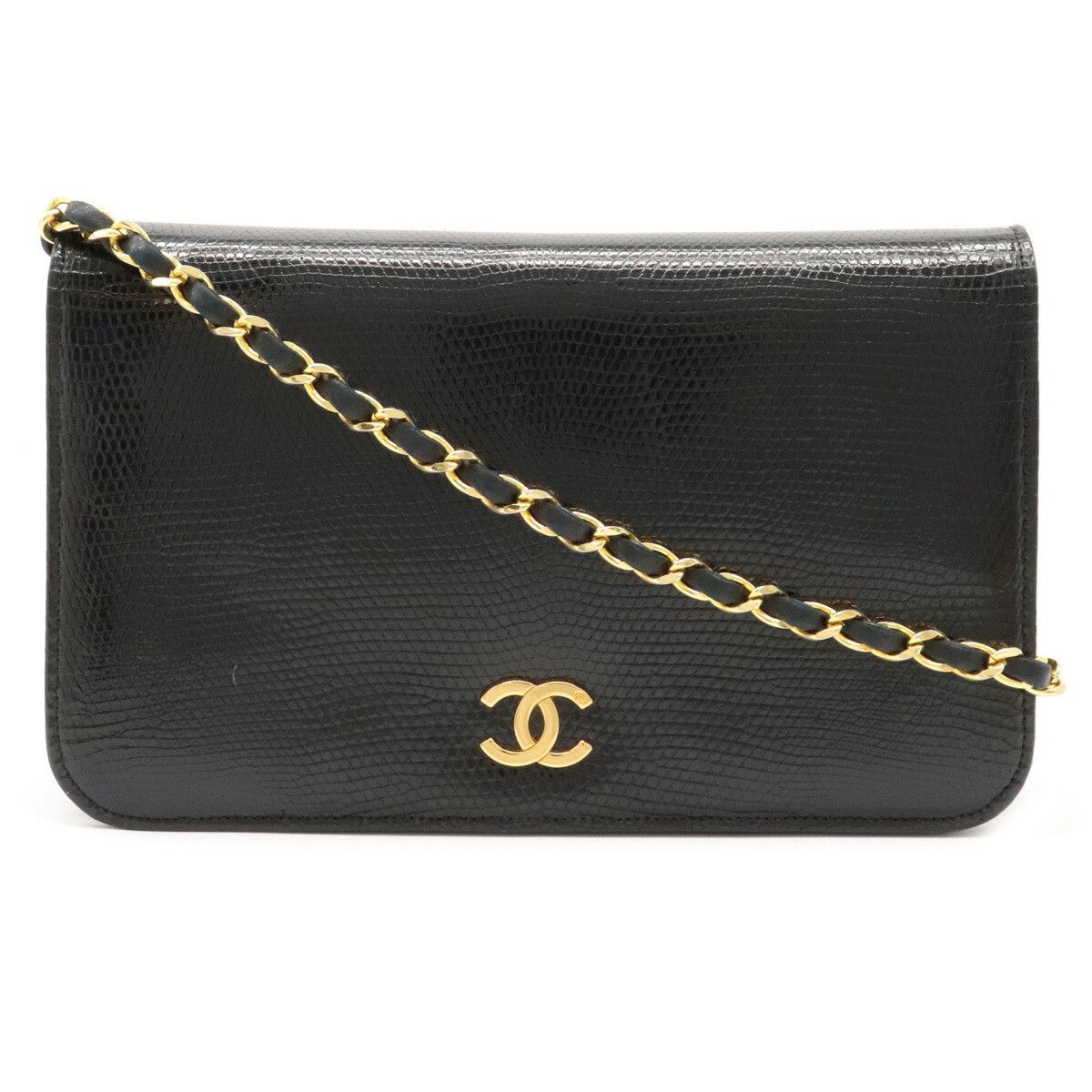 Chanel Chanel Chanel Coco Mark Lizard Shoulder Bag Natural Material Shoulder Bag DUTY FREE for USA Size ONE SIZE - 1 Thumbnail