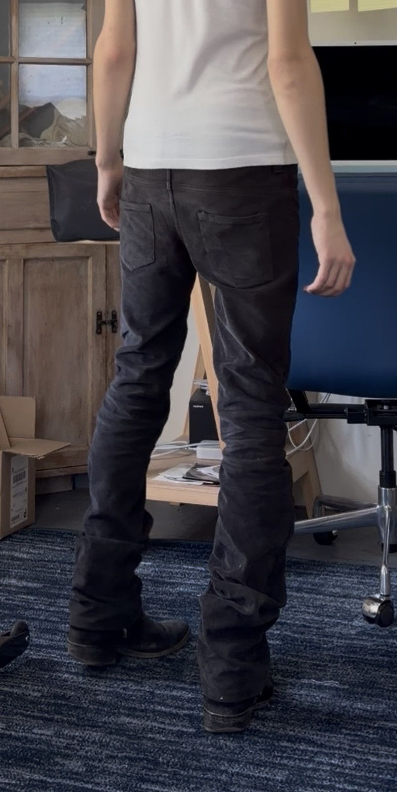 Hedi Slimane Black Corduroy Bootcut Size US 28 / EU 44 - 4 Thumbnail