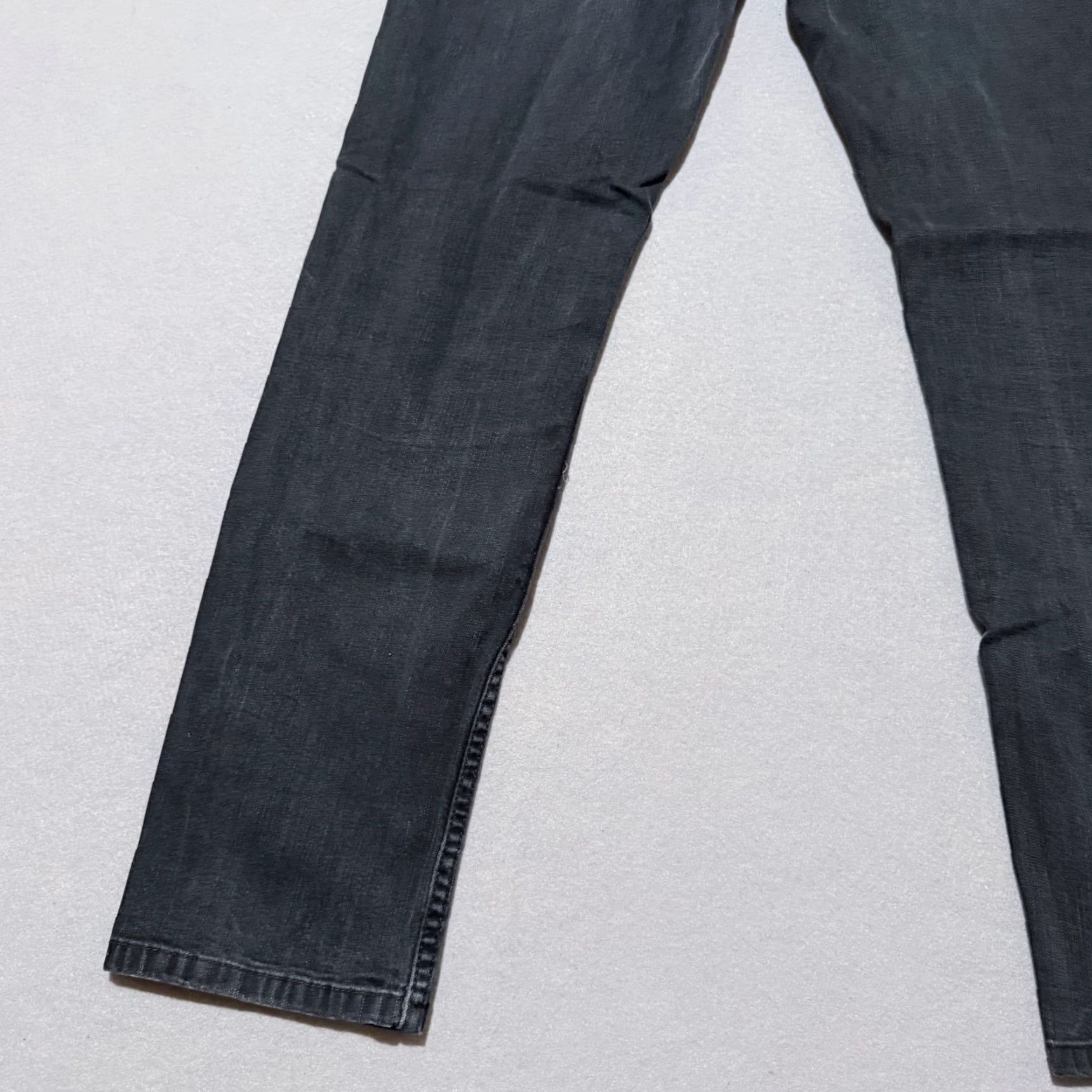 Vintage Signature by Levi Strauss Jeans Mens Black Denim Low Rise Stretch Skinny - 34x30 XS? Size US 34 / EU 50 - 7 Thumbnail