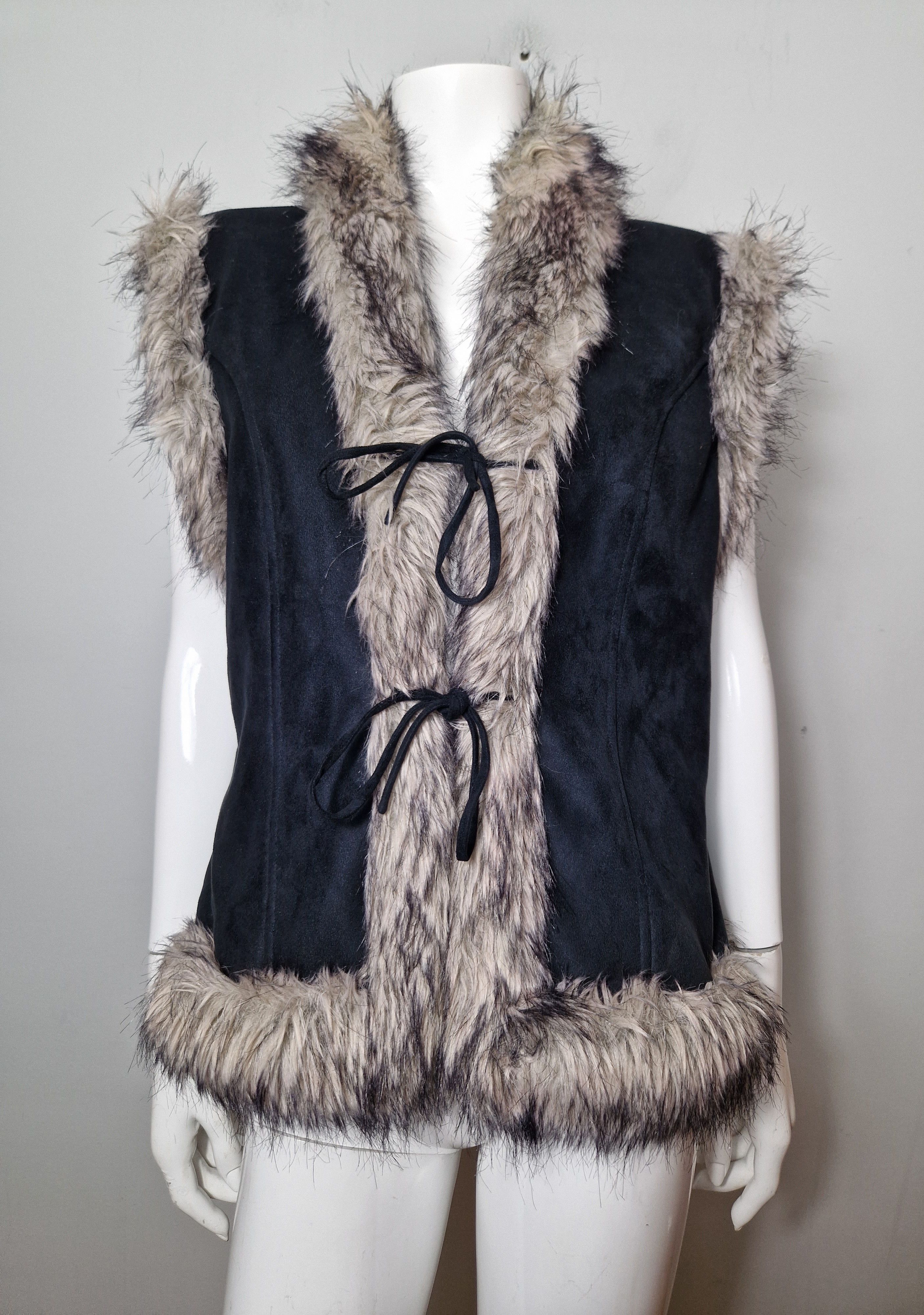 If Six Was Nine × Vintage vintage faux fur vest Size XL / US 12-14 / IT 48-50 - 2 Thumbnail